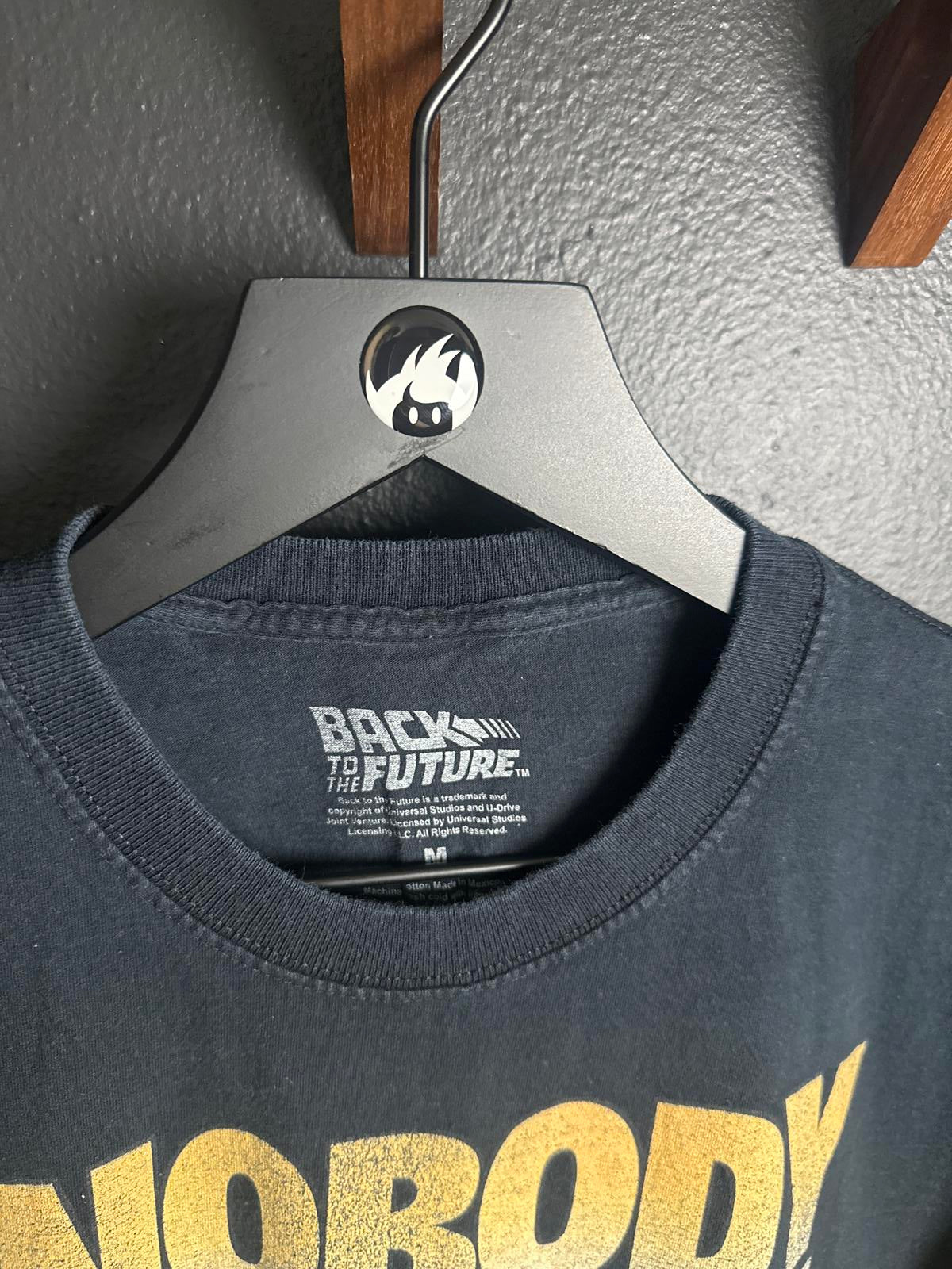 Back to the Future 'Nobody Calls Me Chicken' Graphic Tee - Classic Black