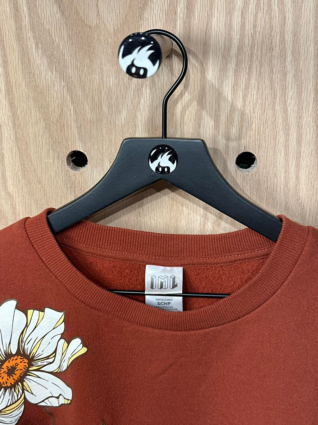 IML Women's Rust Floral Print Sweatshirt