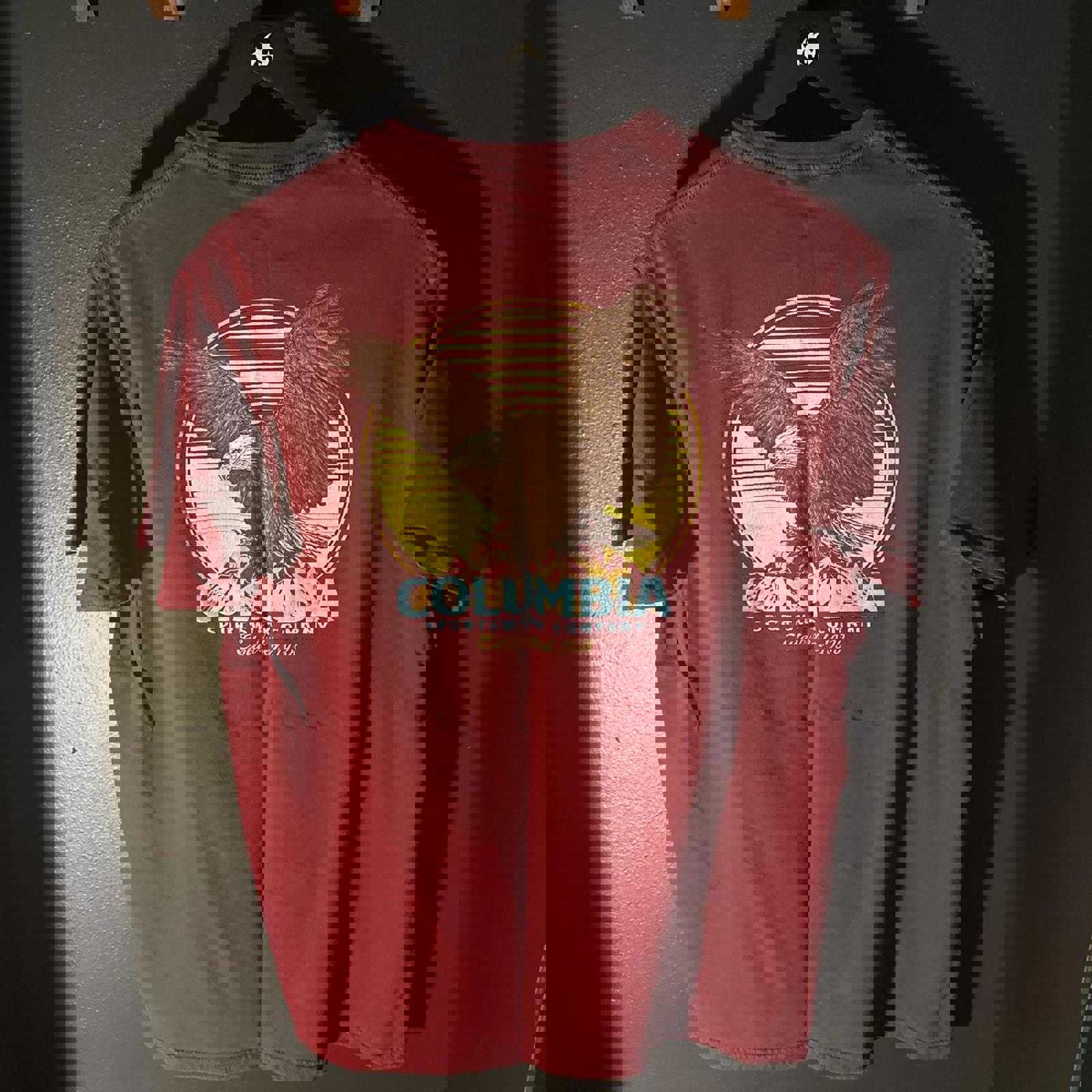 Columbia Eagle Graphic Tee - Vintage Style - Size XL