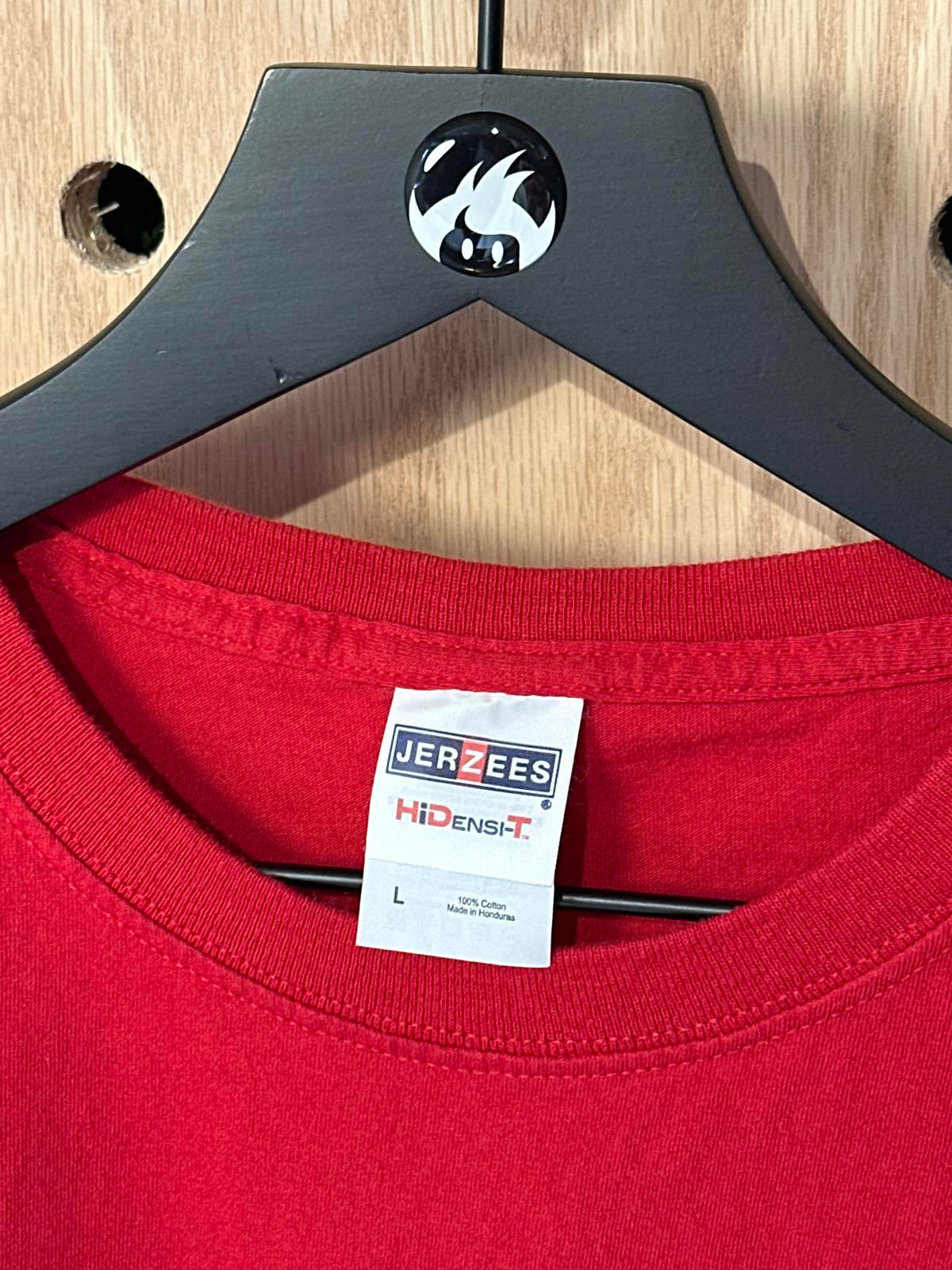 Jerzees HiDensi-T Red #FireballFriday Men's T-Shirt Large