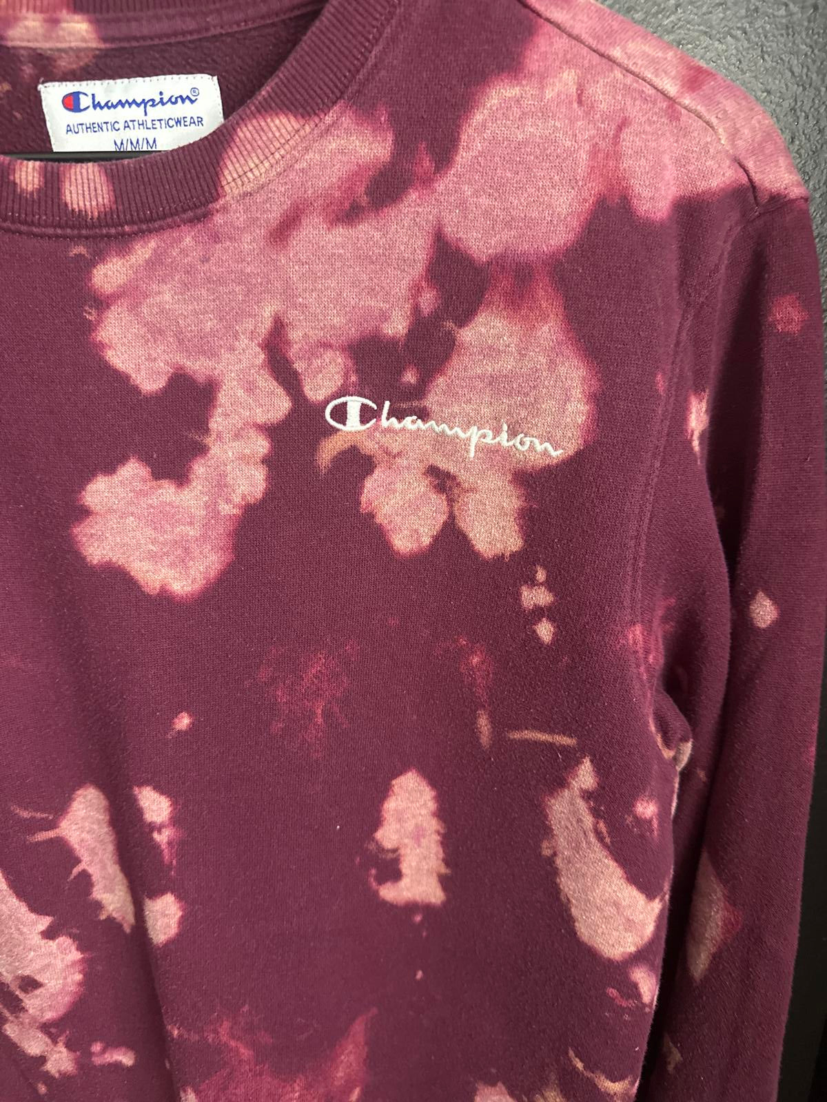 Champion Men's Tie-Dye Sweatshirt/Crewneck
