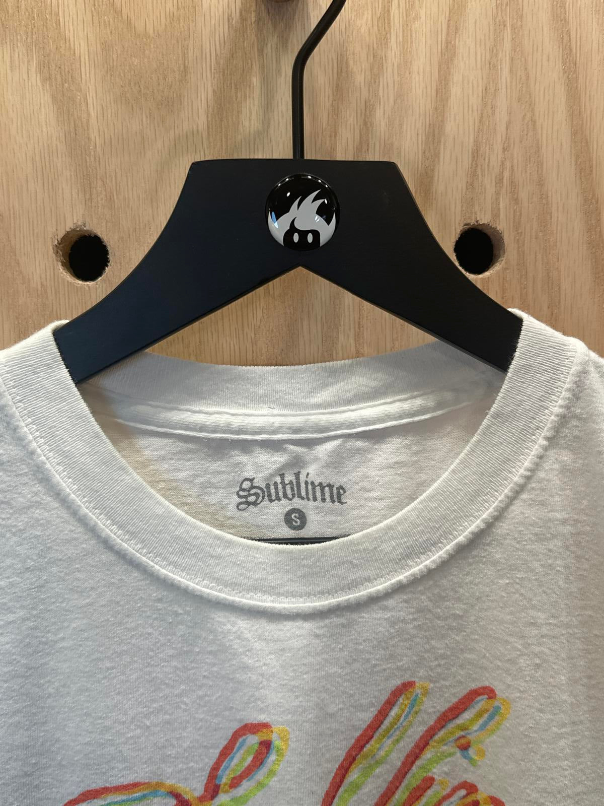 Sublime White Graphic T-Shirt with Sun Design