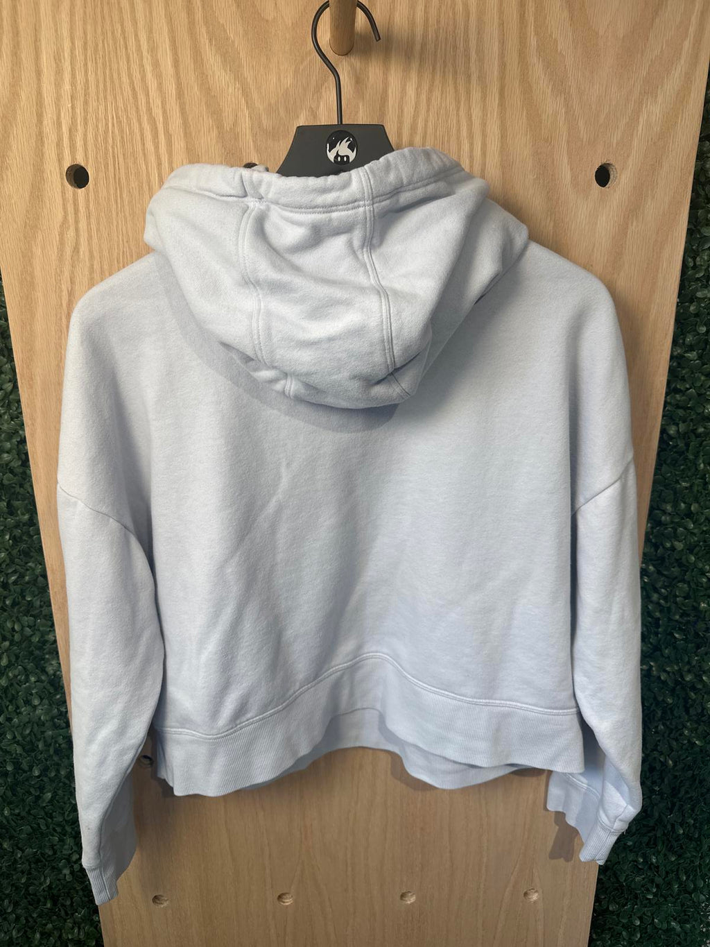 Calvin Klein Jeans Light Blue Crop Top Hoodie