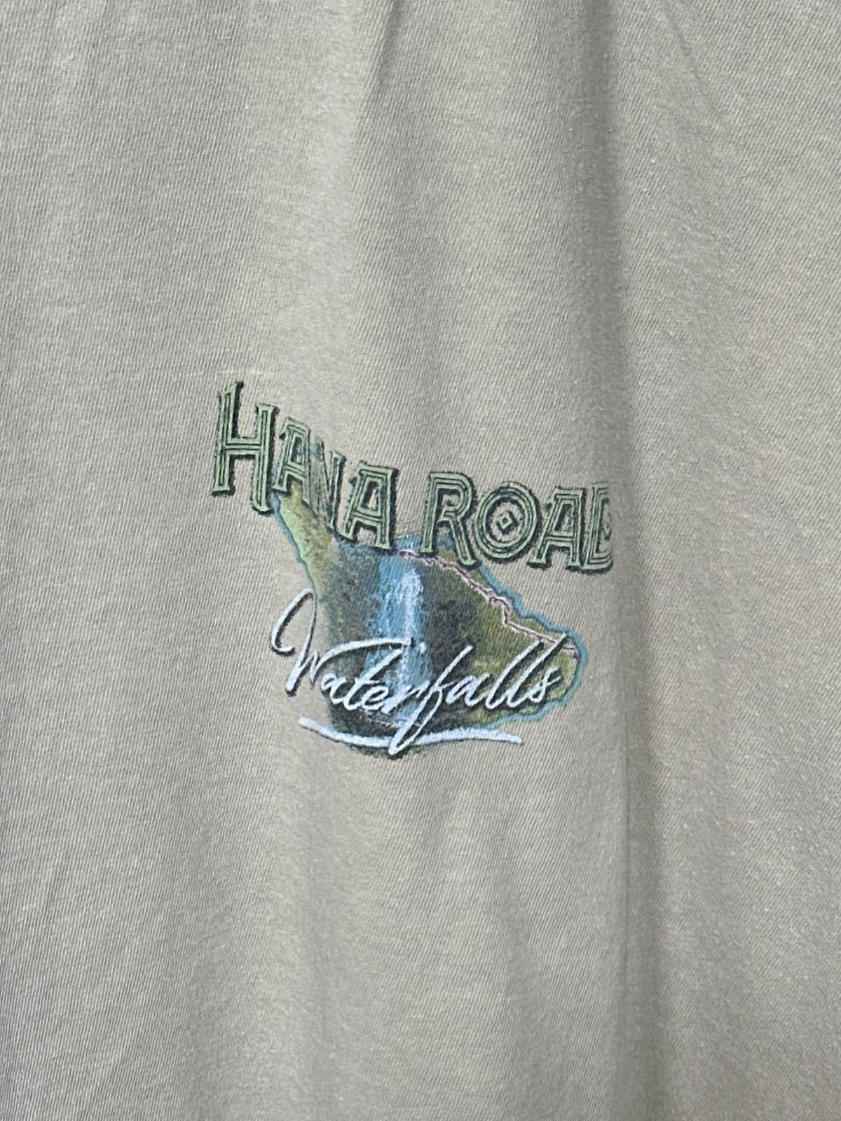 Crazy Shirts Hawaii Road Waterfalls Embroidered T-Shirt