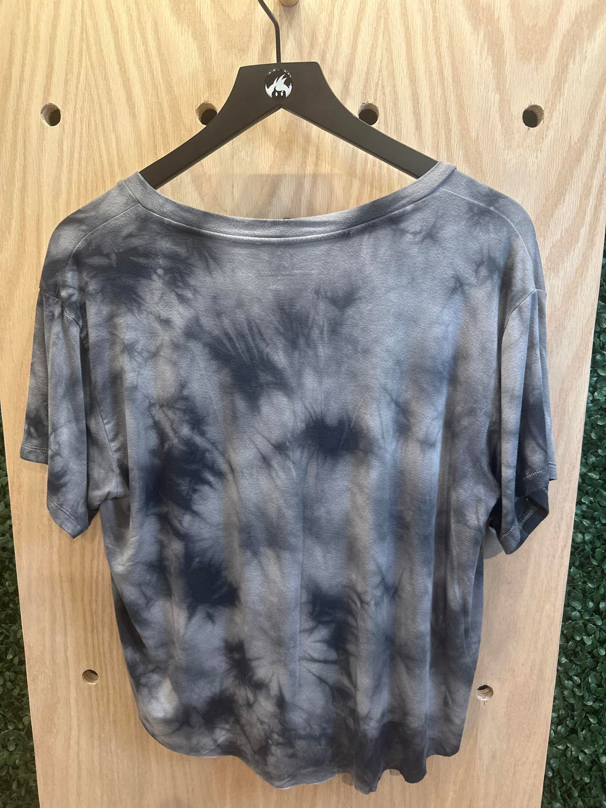 American Eagle Soft & Sexy Tie-Dye V-Neck Short Sleeve Crop Top