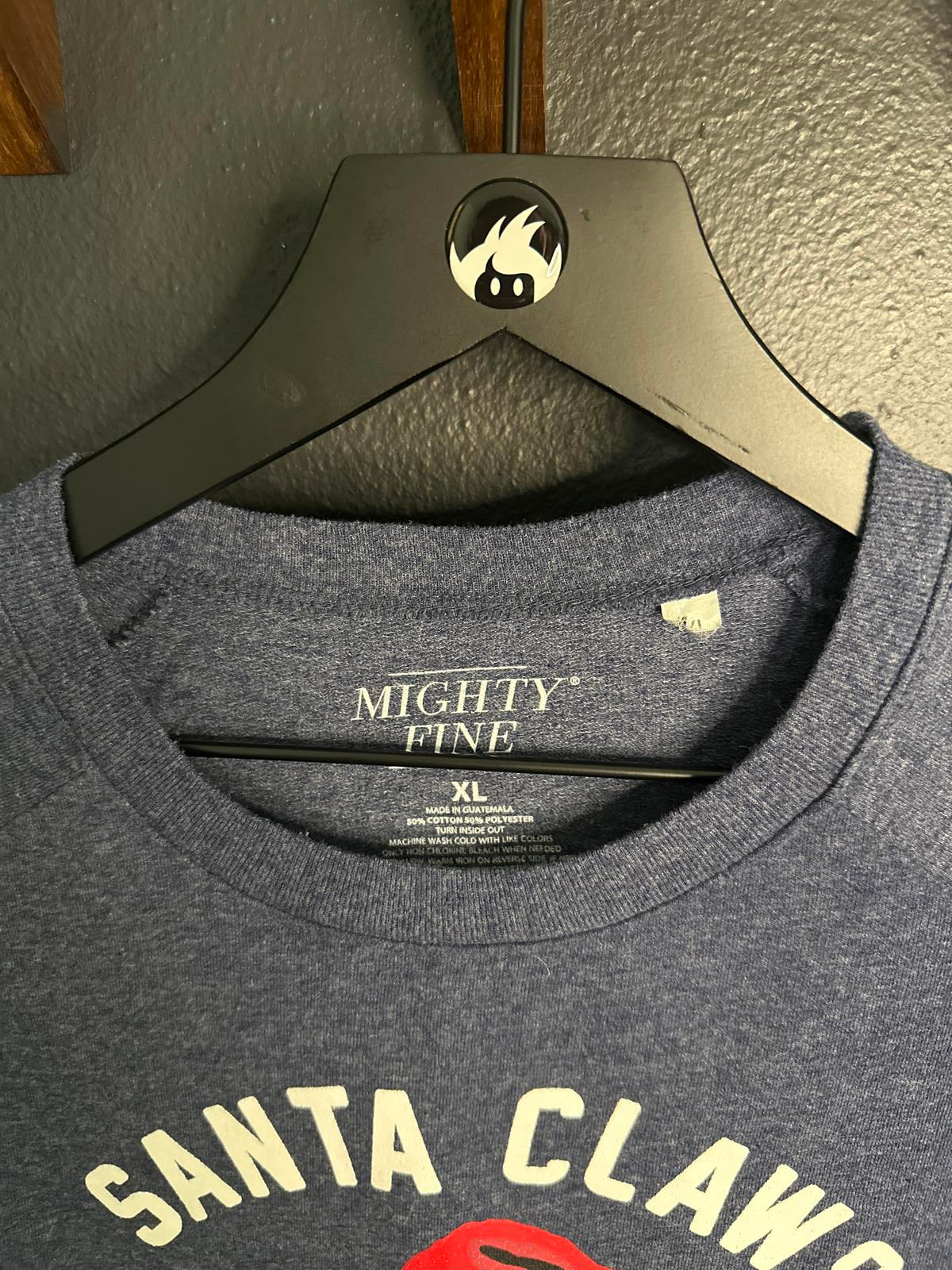 Mighty Fine Santa Claws Cat T-Shirt - XL