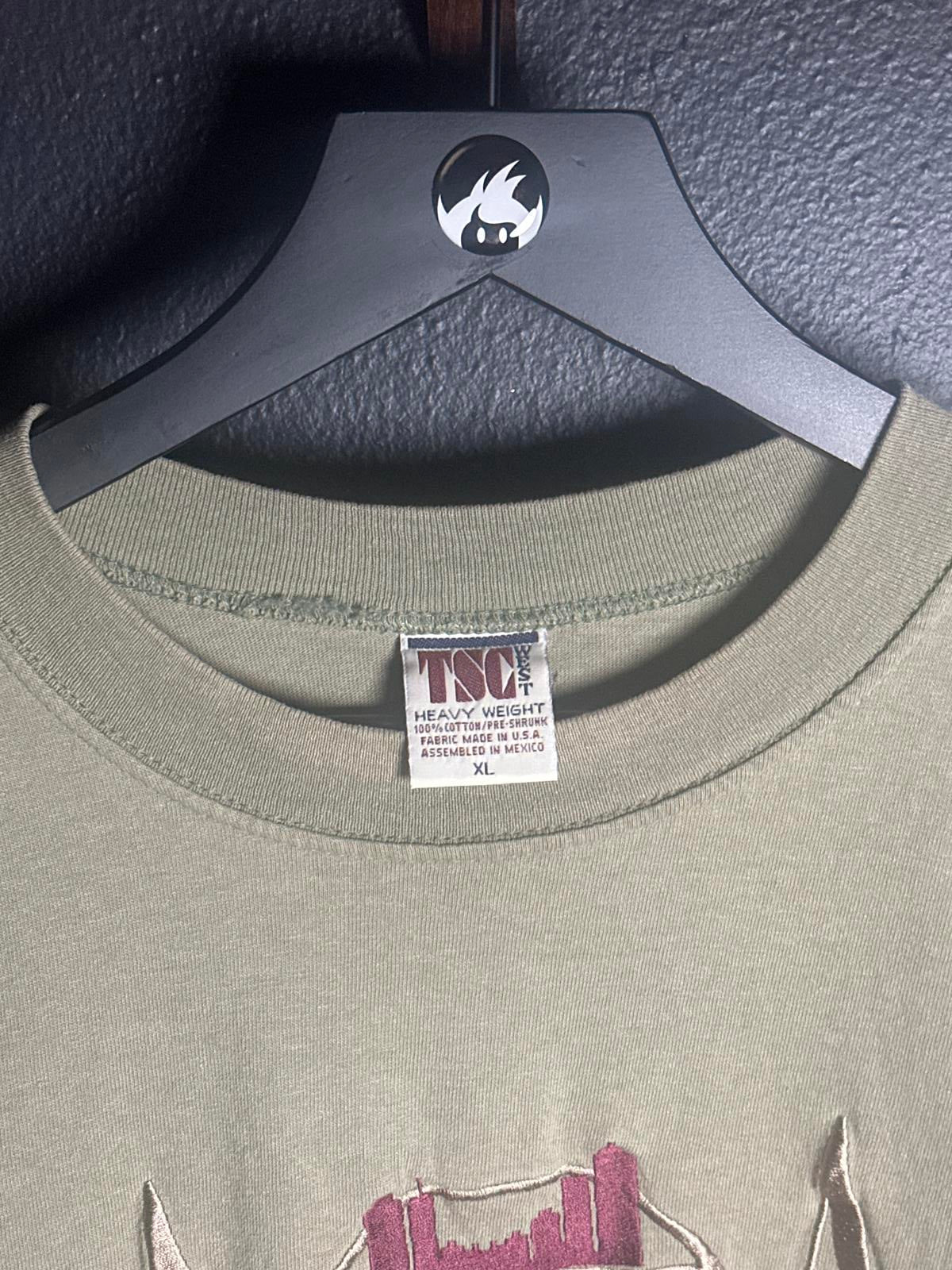 TSC Vintage Heavy Weight XL Olive Green Atlanta Georgia Embroidered T-Shirt