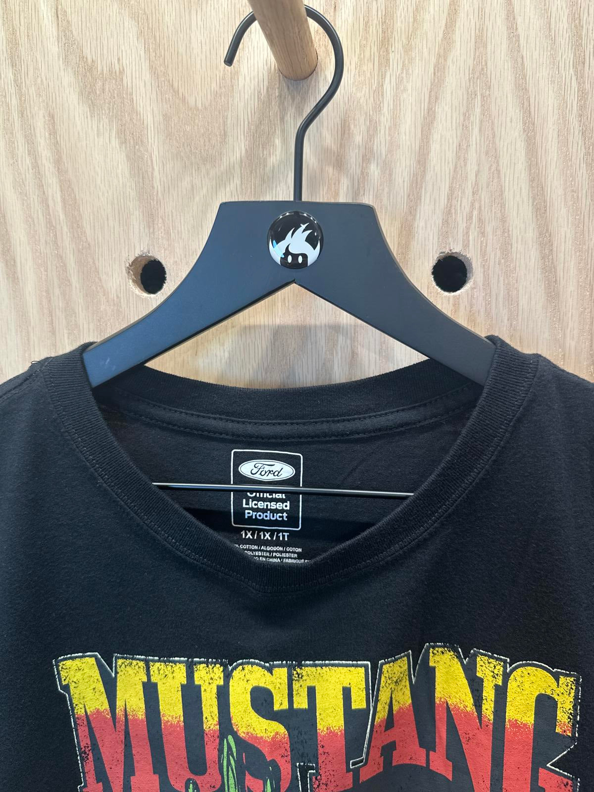 Ford Mustang Black Graphic T-Shirt - Ride the Pony