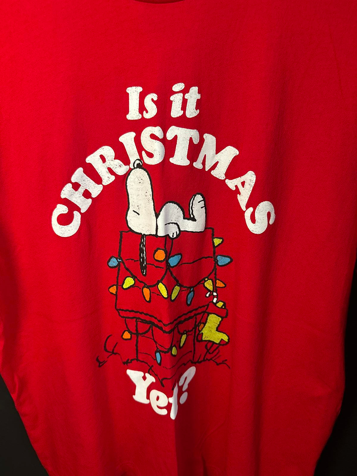 Peanuts Snoopy Christmas T-Shirt - Is it Christmas Yet?