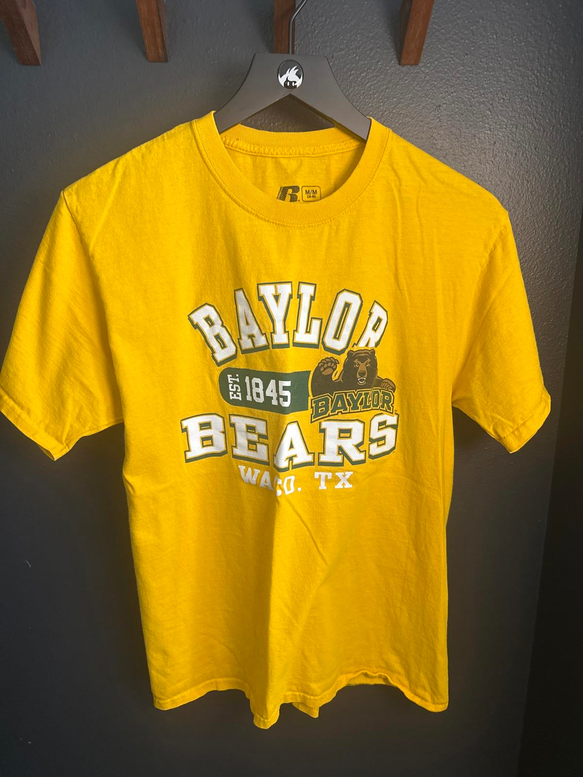 Baylor Bears Waco, TX Graphic T-Shirt - Team Spirit Yellow