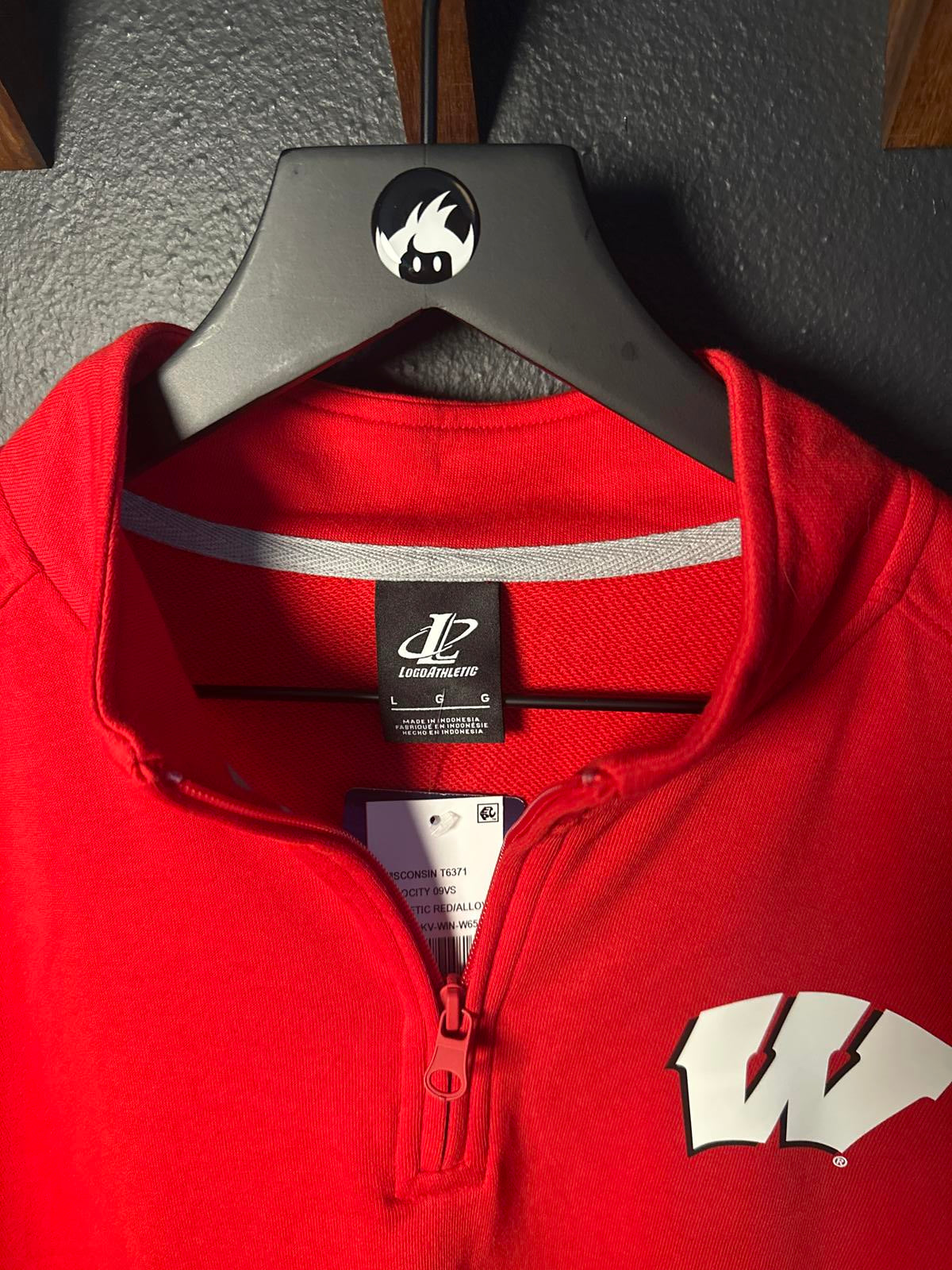 Wisconsin Badgers Red Half-Zip Pullover