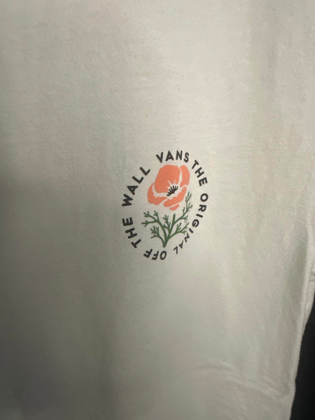 Vans Slim Fit Floral Graphic Tee - Off White
