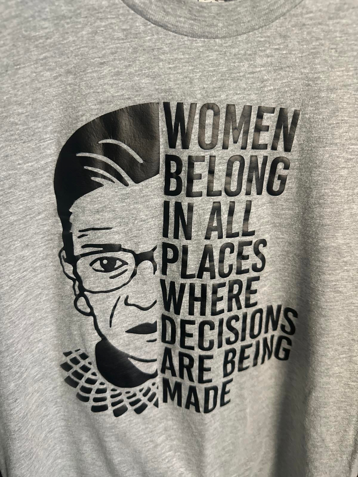 Empowering Women's Rights Graphic Tee - Ruth Ginsburg