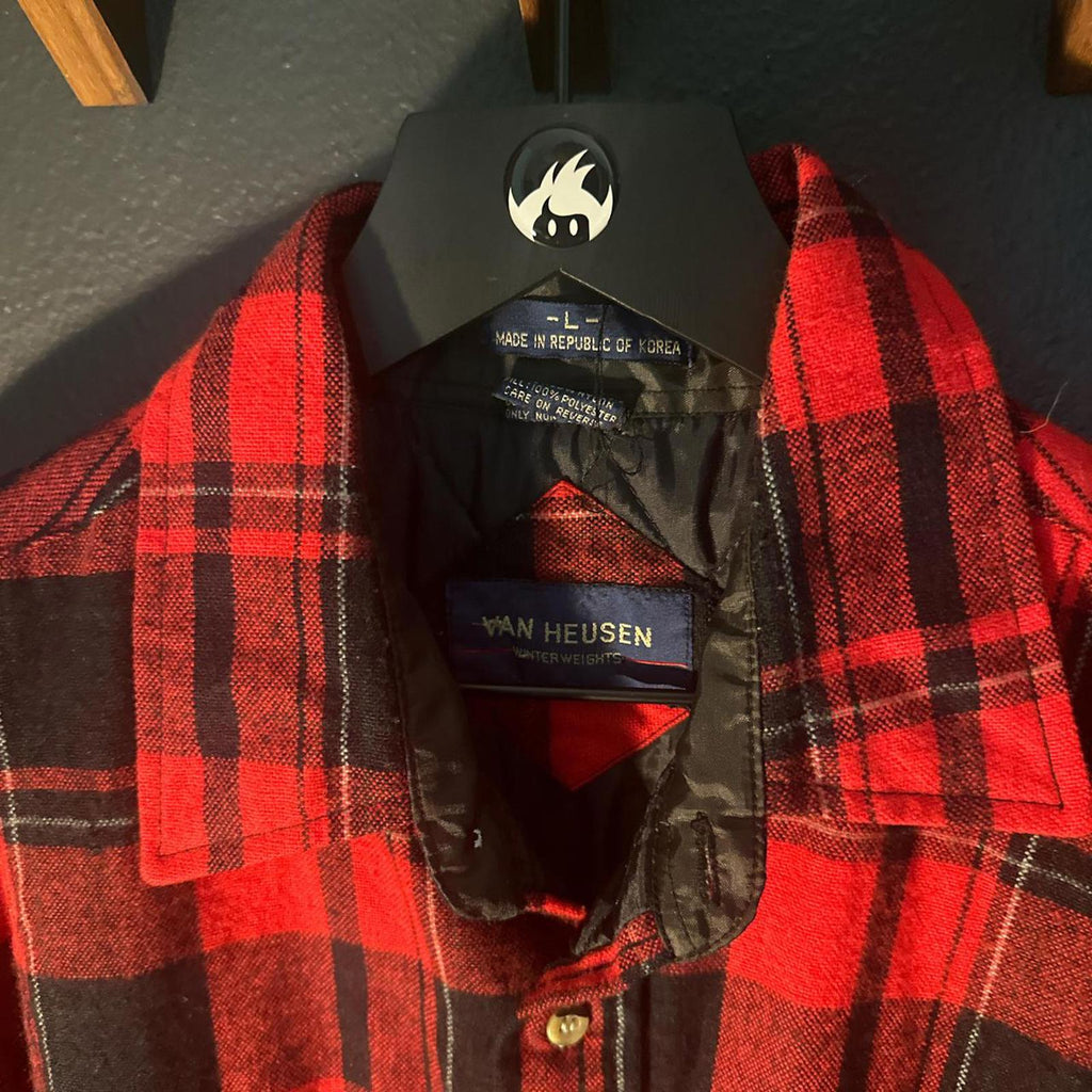 Van Heusen Winter Weights Plaid Button Down.