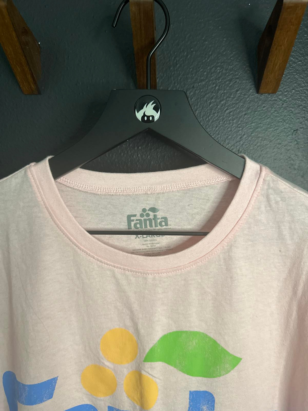Fanta Graphic Print Pink Short Sleeve T-Shirt XL