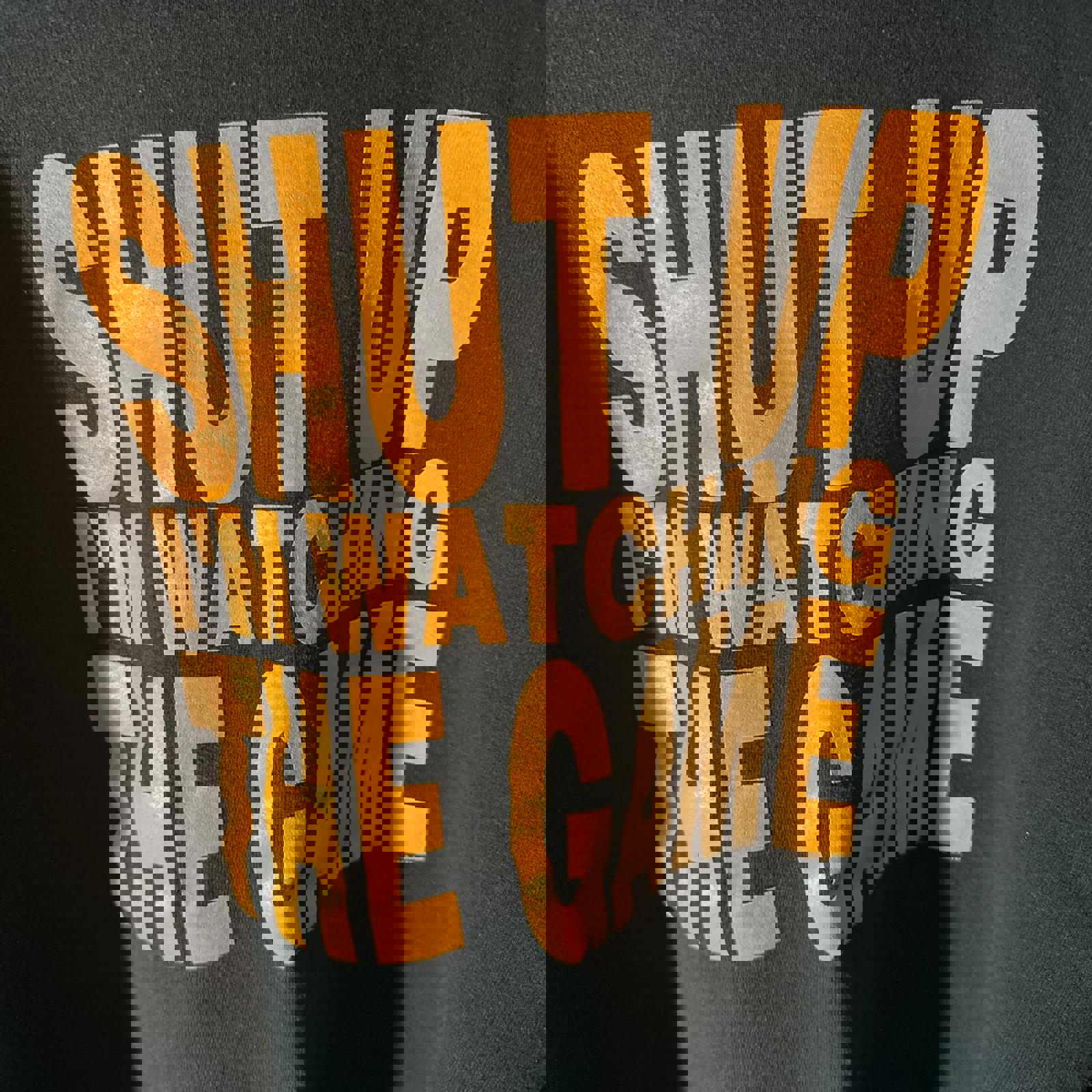 Vintage Fruit of the Loom Sweatshirt - Shut Up I'm Watching the Game