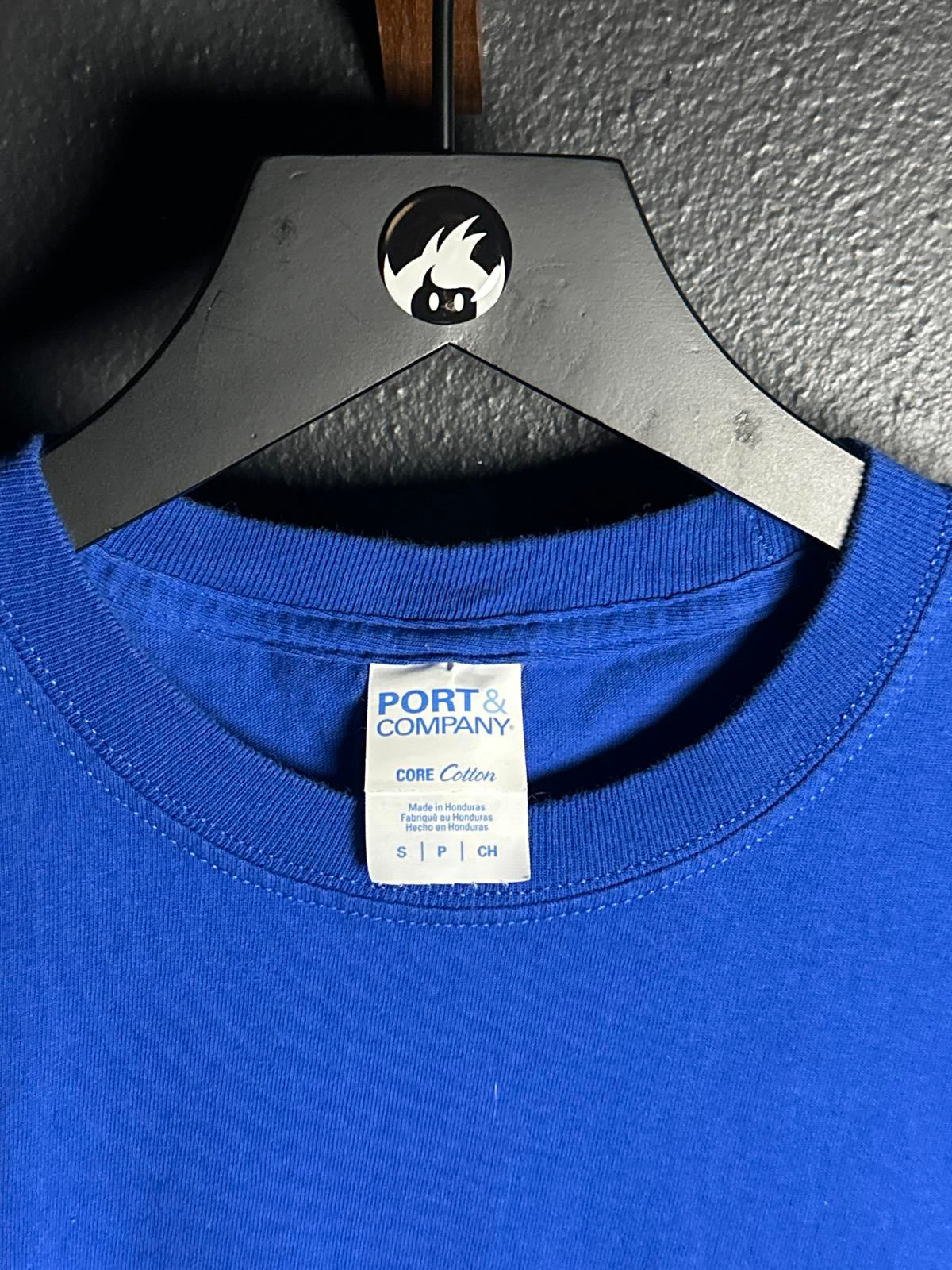Port & Company Core Cotton Blue 'Super Trooper' T-Shirt Small