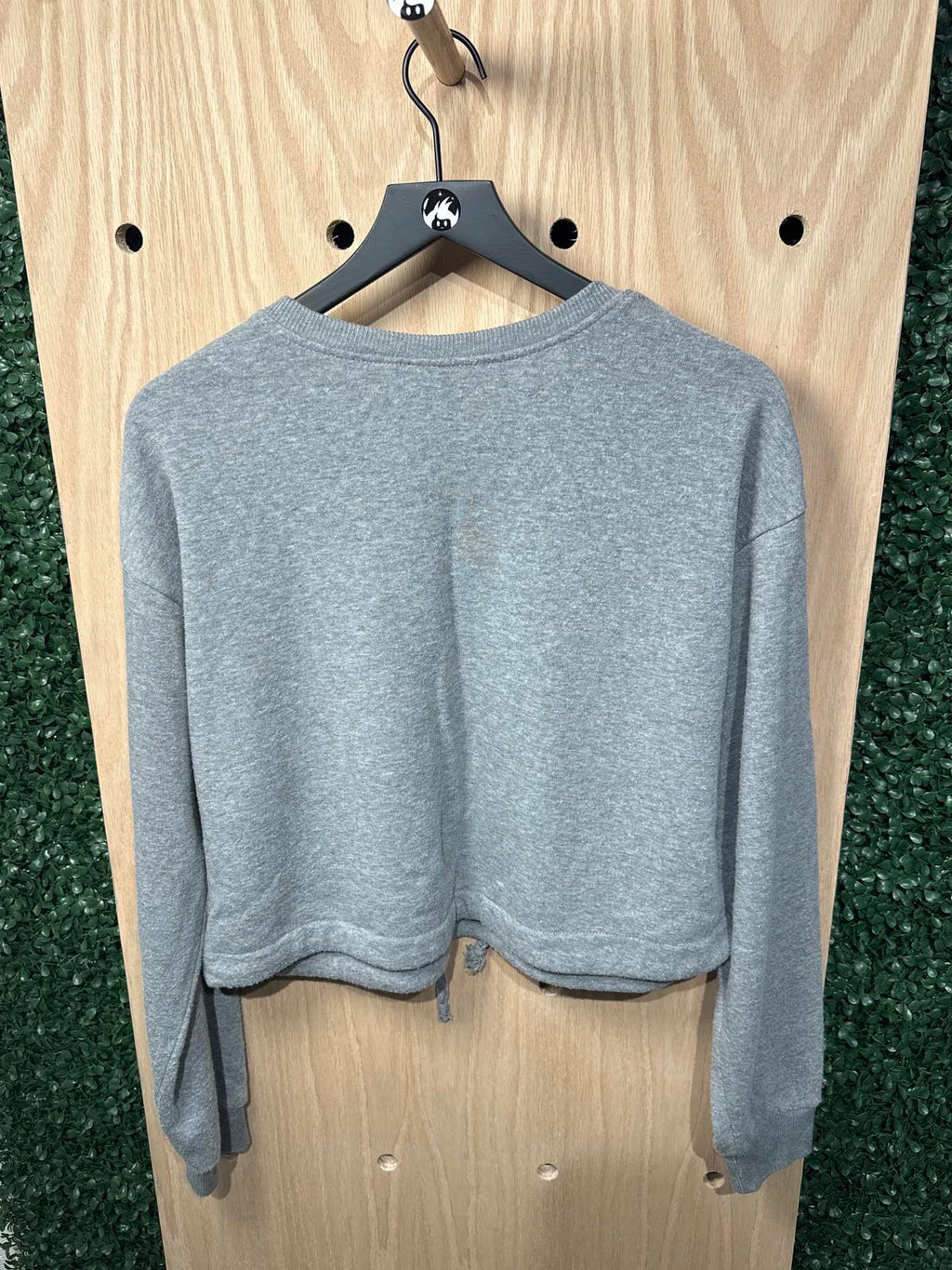 Disney Beauty and the Beast Grey Sweatshirt Crop Top