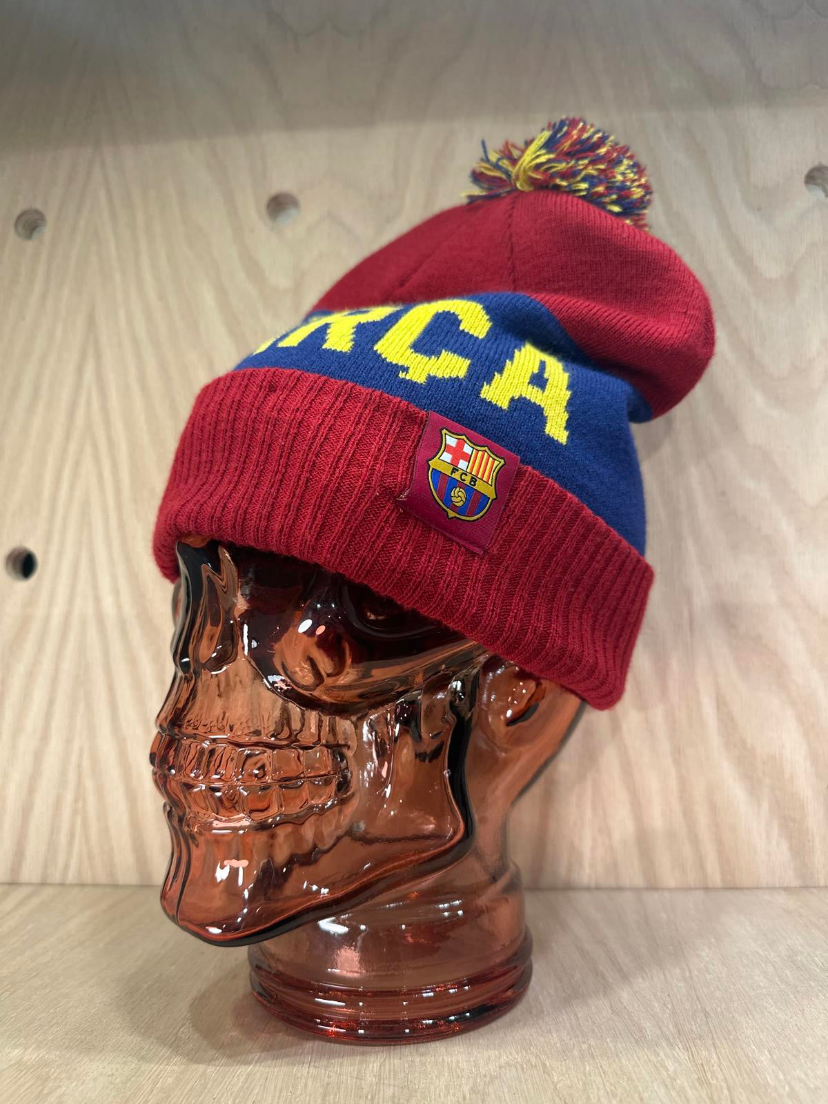 Nike FC Barcelona Knit Pom-Pom Beanie Hat