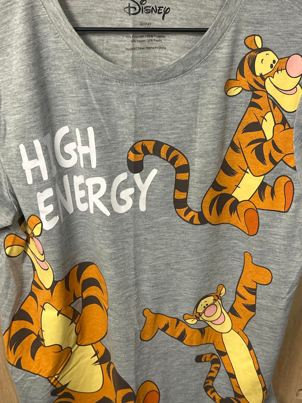 Disney Tigger High Energy Gray T-Shirt