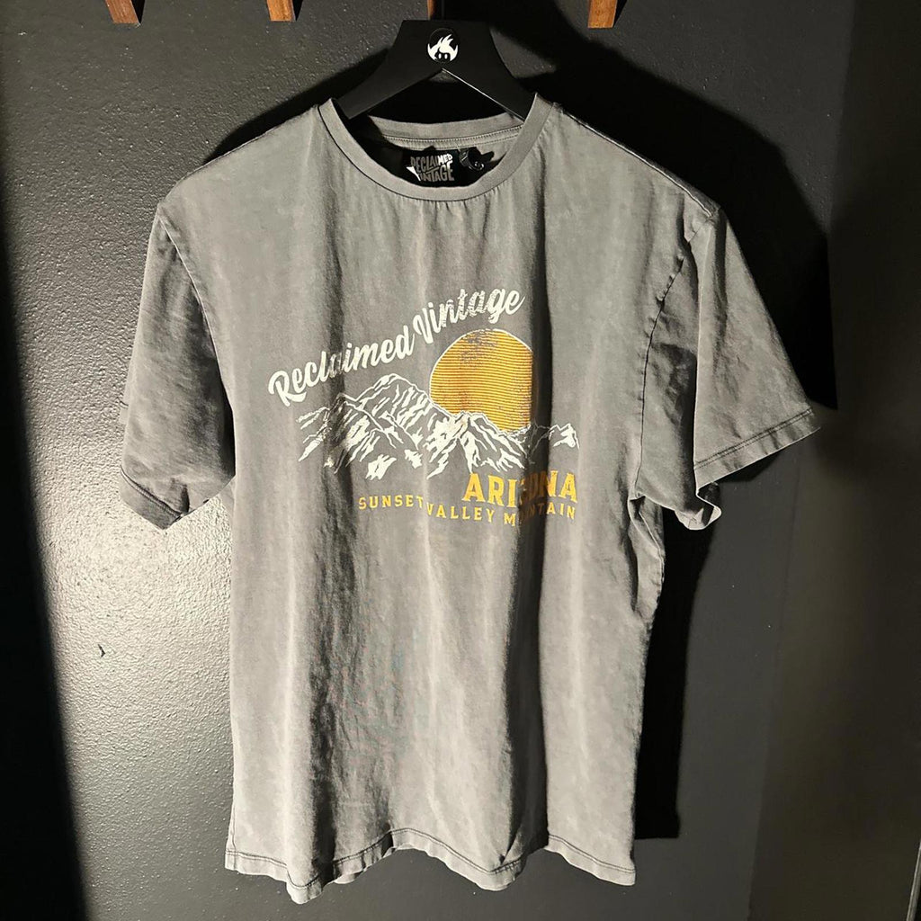 Reclaimed Vintage Arizona Sunset Valley Mountain Graphic T-Shirt