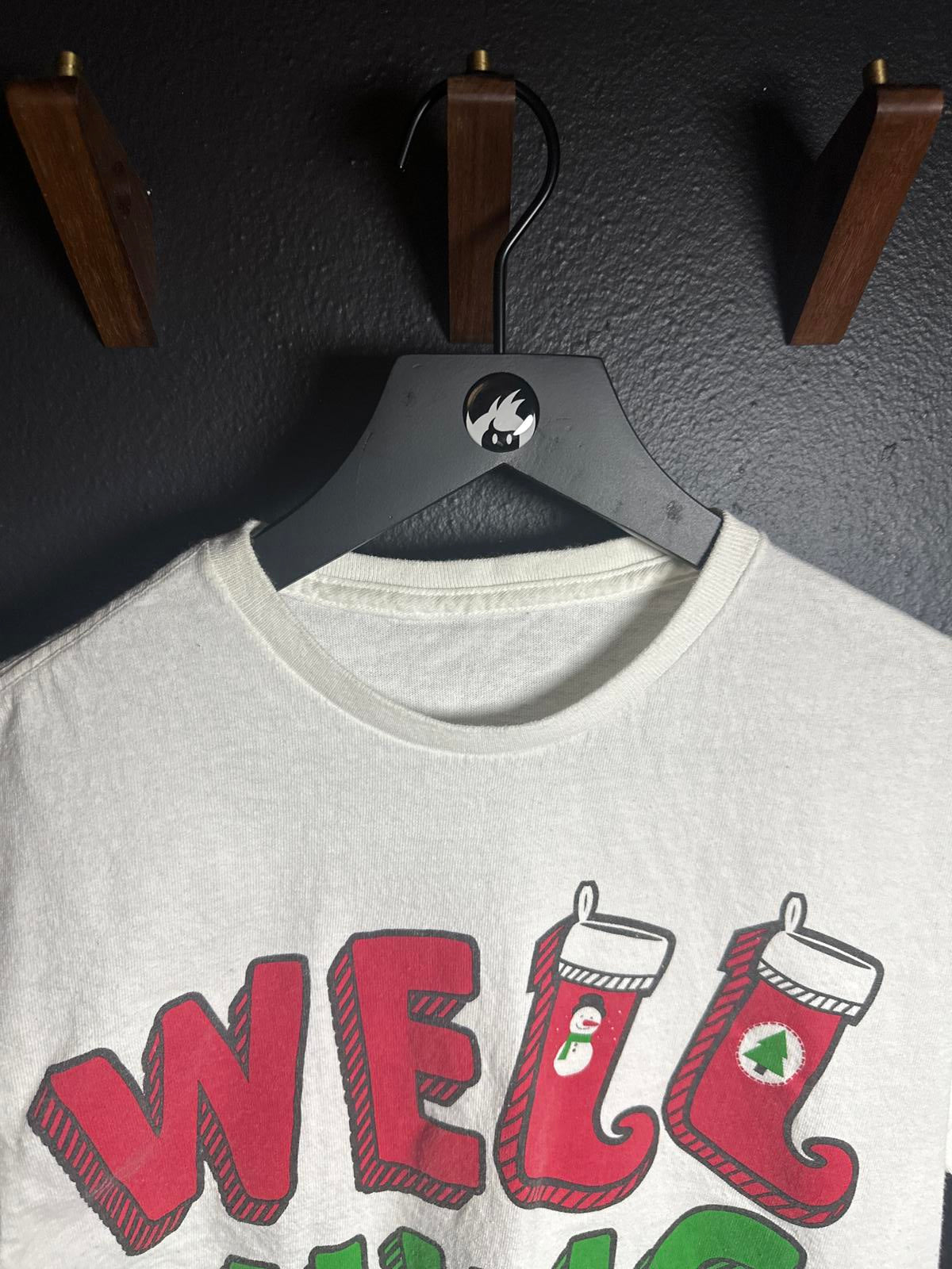 White Graphic 'Well Hung' Christmas T-Shirt