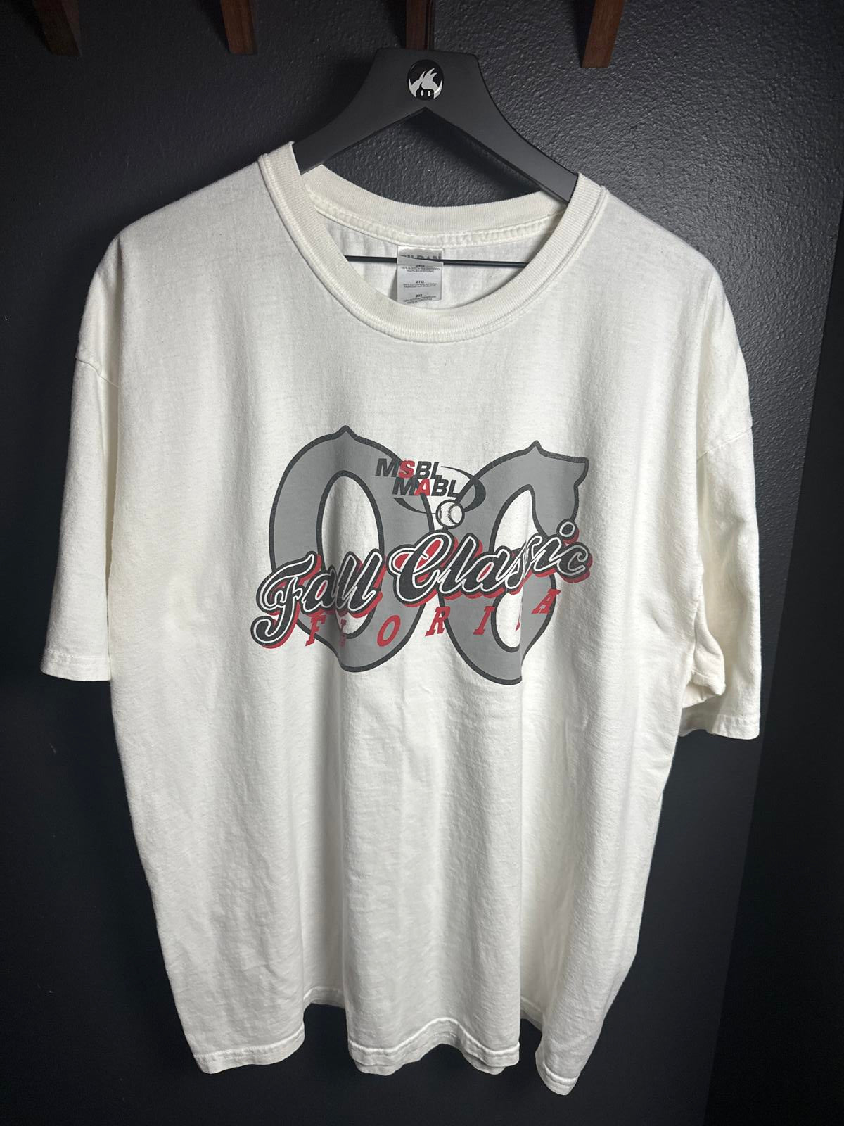 Gildan Ultra Cotton White MSBL Fall Classic Florida Graphic T-Shirt Size 2XL