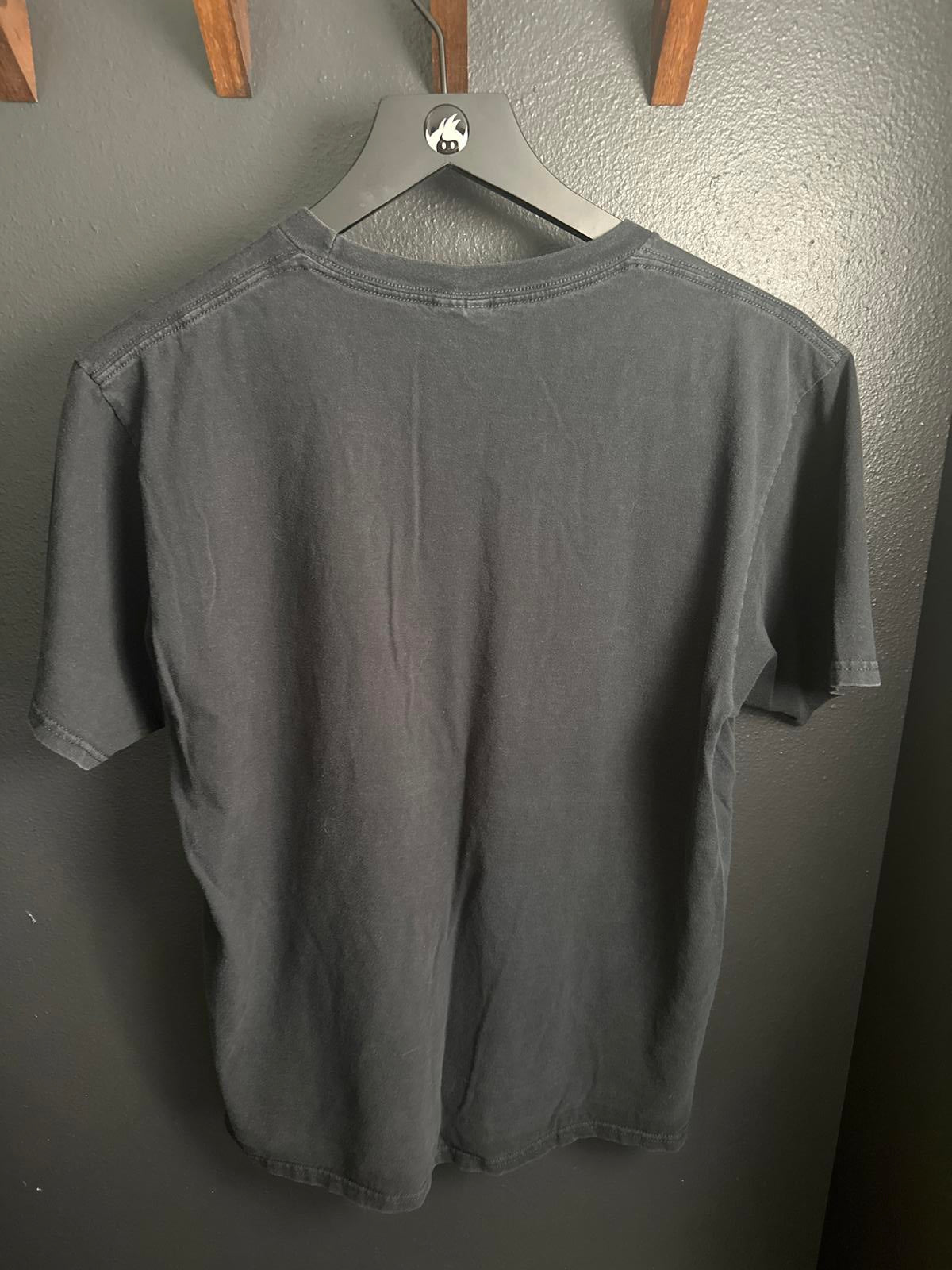 Port & Company Black T-Shirt with Red Sun Design