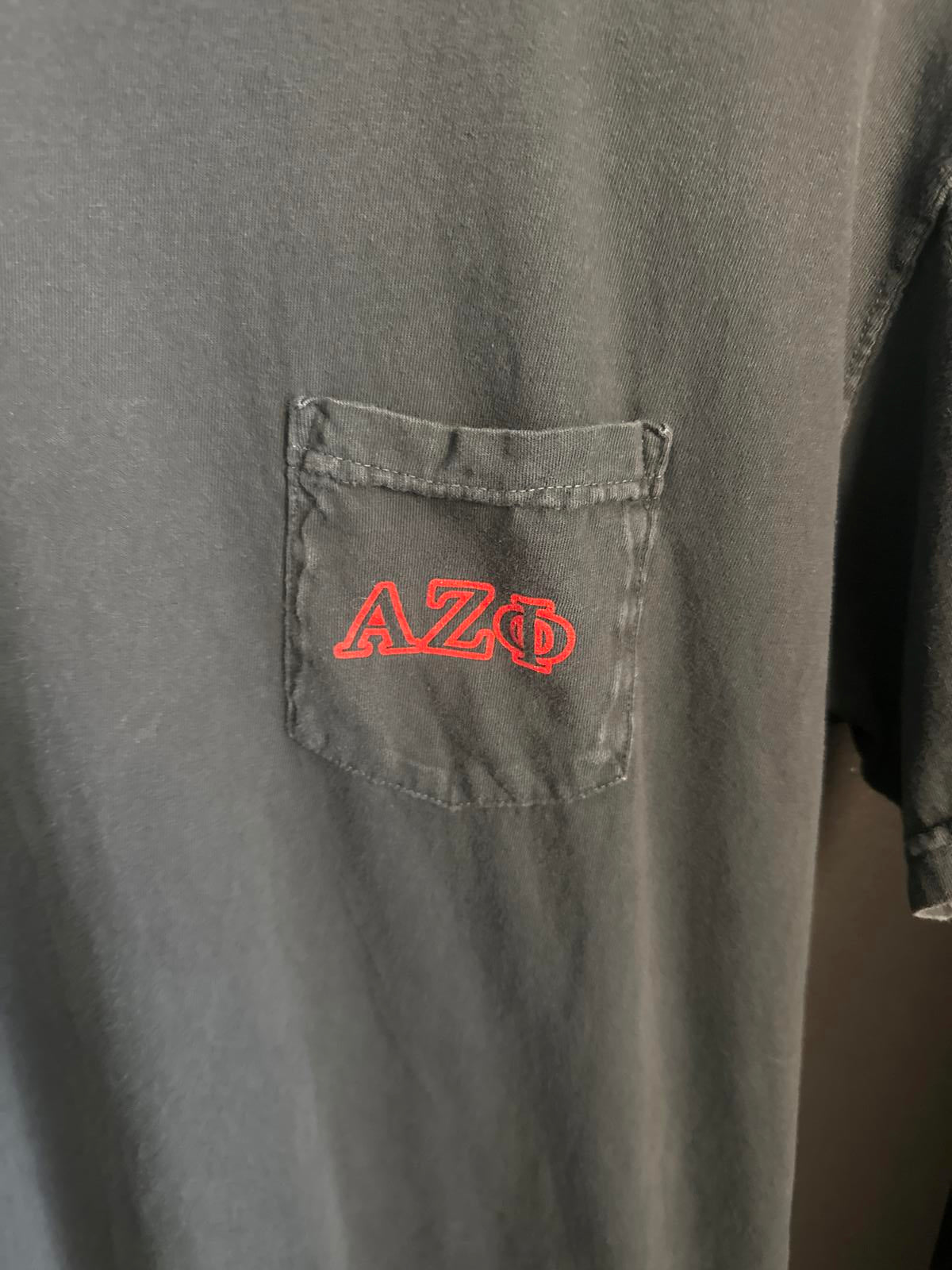 AZΦ Vintage Graphic T-Shirt - Gray with Leopard Print