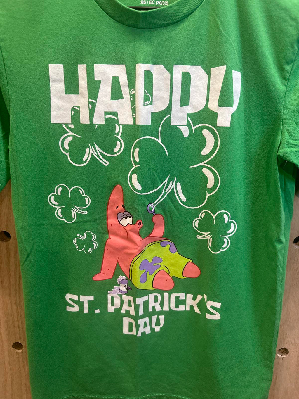 Nickelodeon Patrick Star St. Patrick's Day Green T-Shirt XS