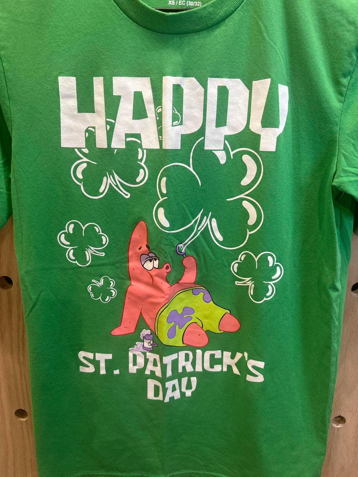 Nickelodeon Patrick Star St. Patrick's Day Green T-Shirt XS