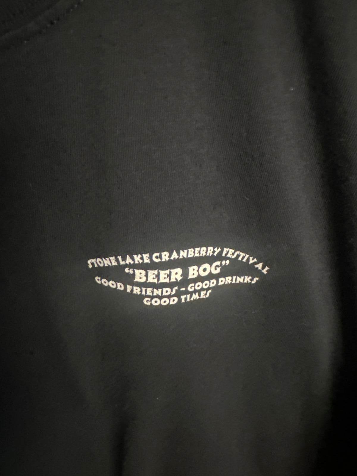 Gildan Black T-Shirt - Stone Lake Cranberry Festival Beer Bog