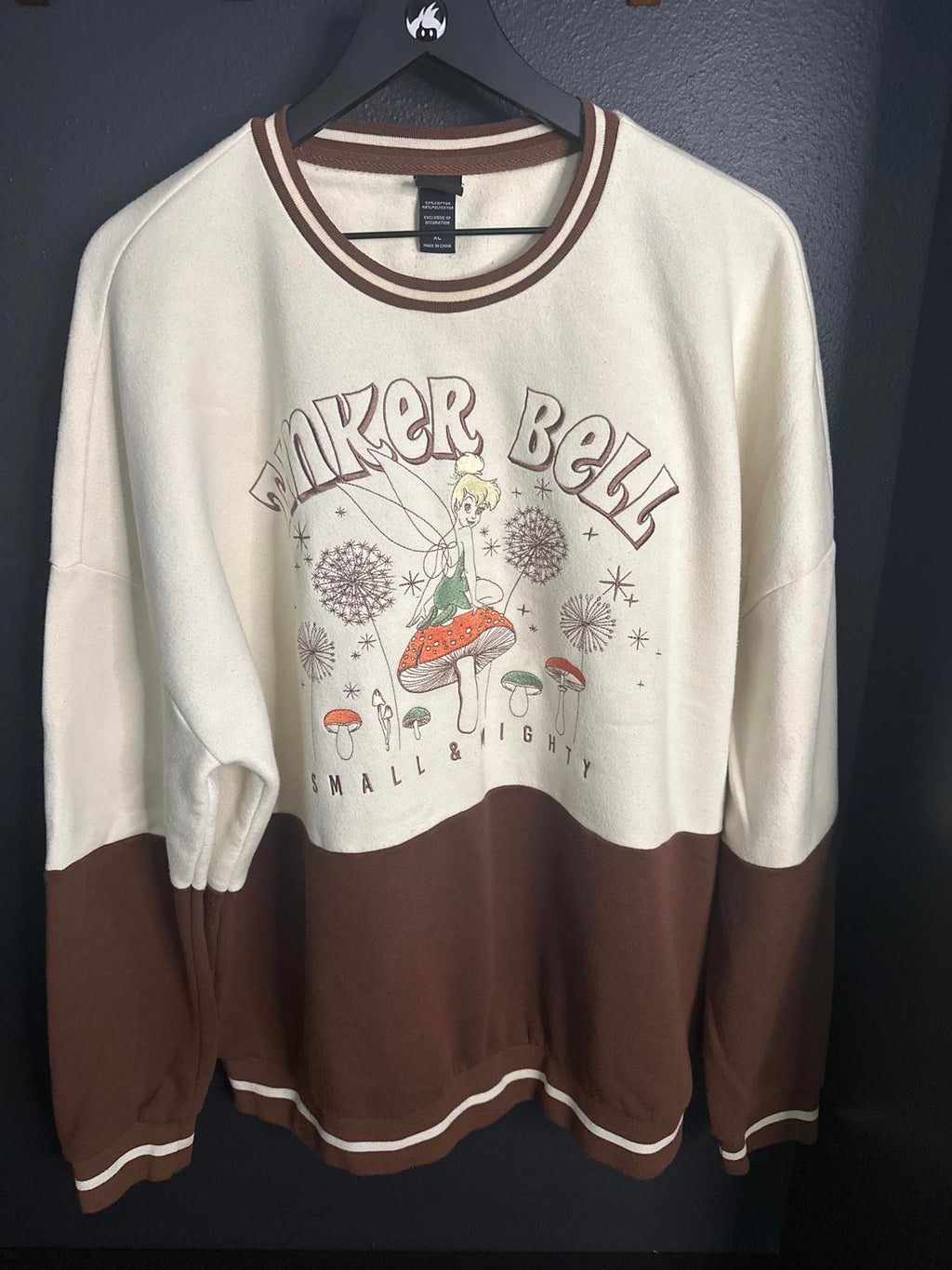 Disney Tinker Bell Sweatshirt - Crewneck - Size XL