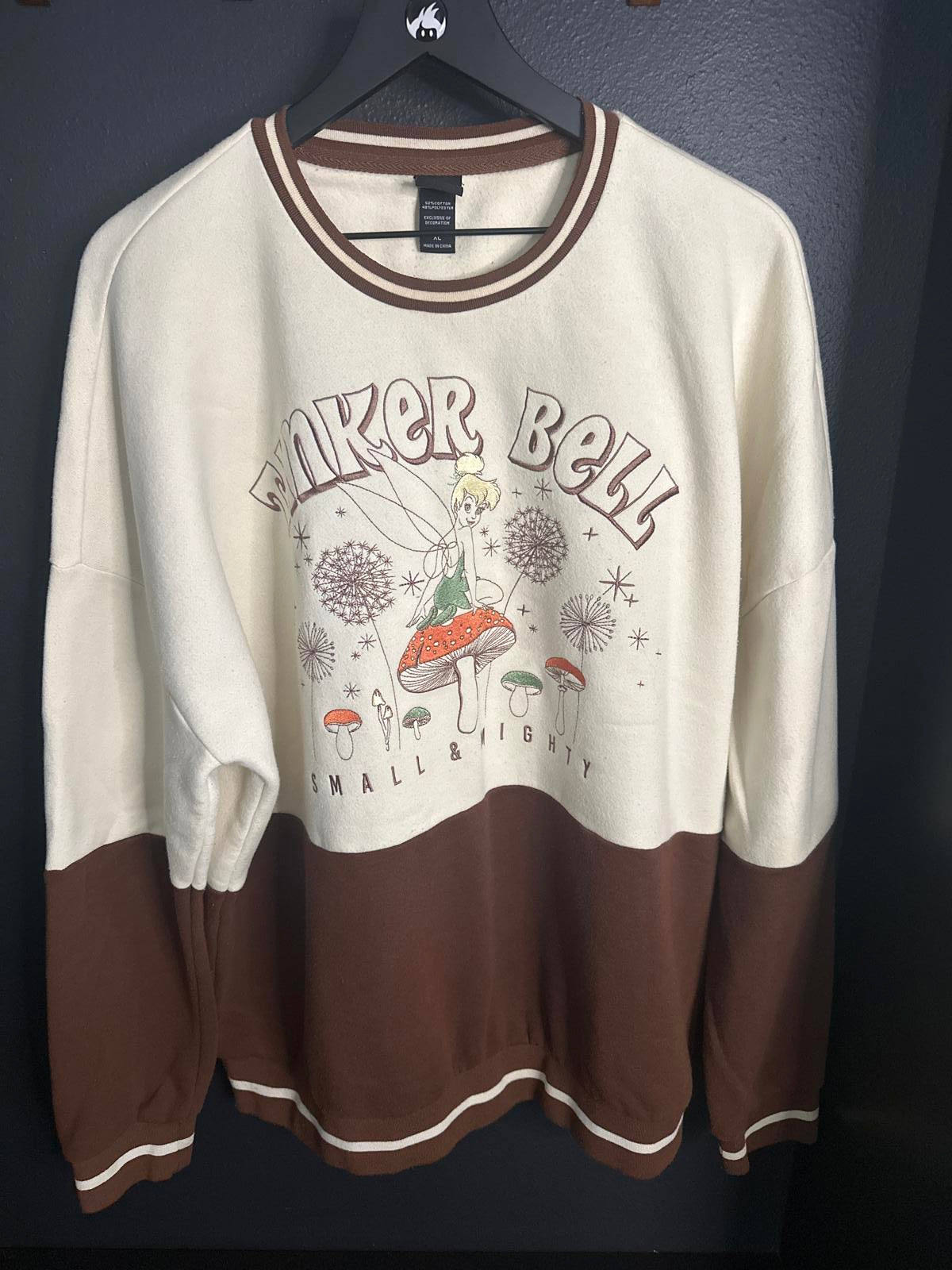 Disney Tinker Bell Sweatshirt - Crewneck - Size XL