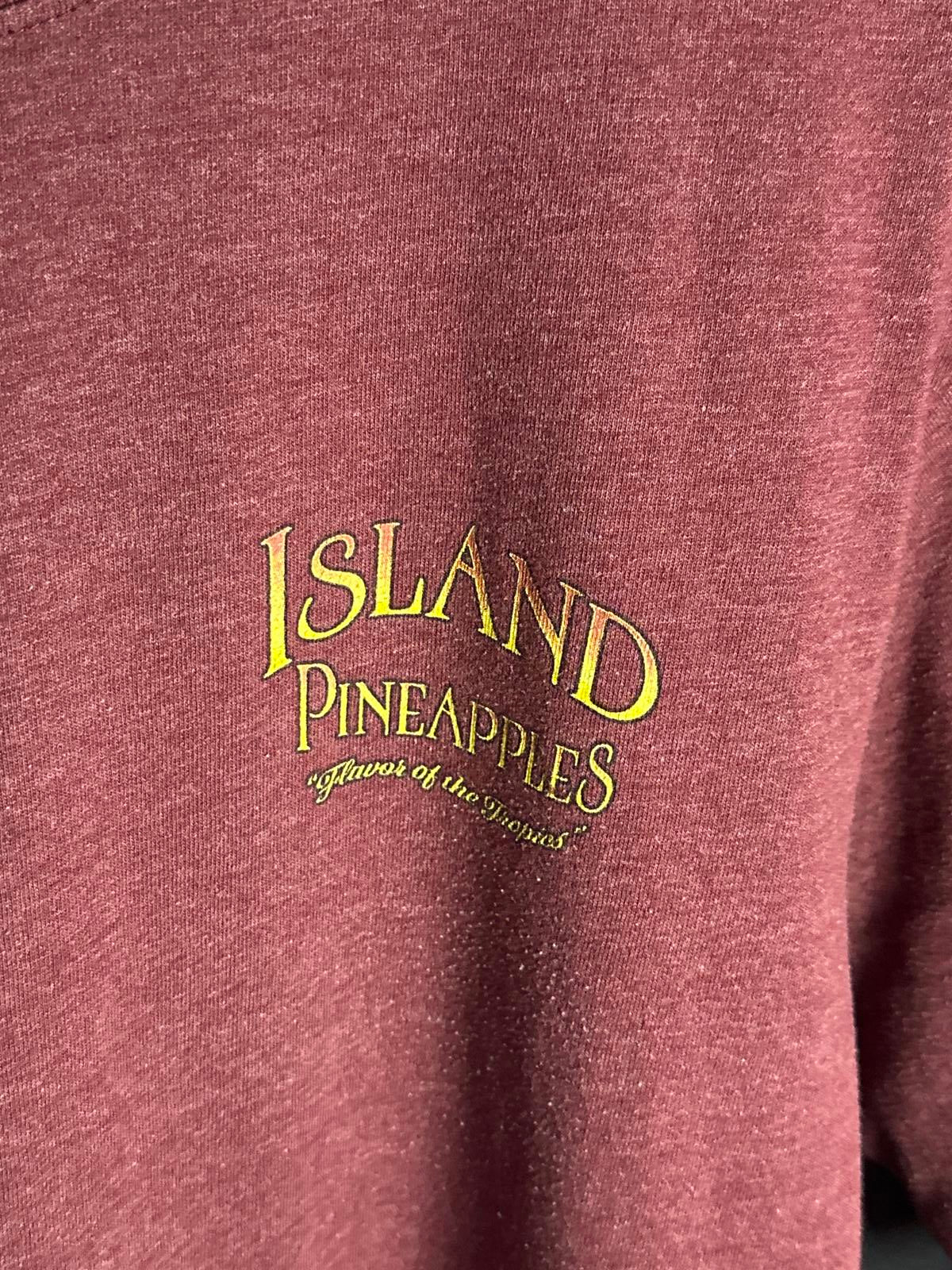 Newport Blue Island Pineapples Mens T-Shirt Large