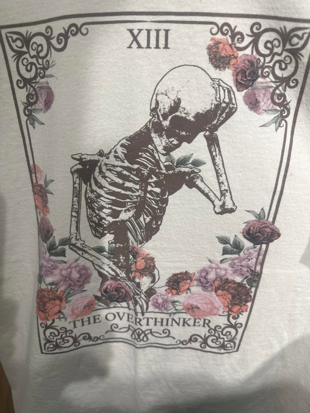 Trust The Universe The Overthinker Skeleton Graphic T-Shirt