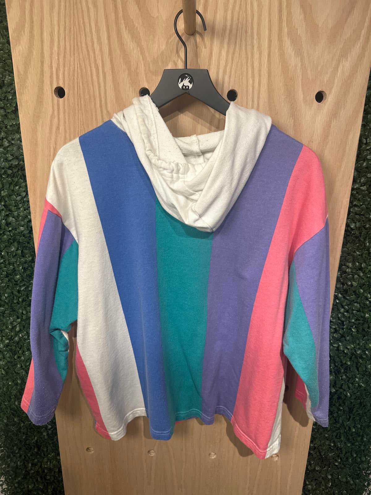 Miss Oops California Striped Hoodie Sweatshirt