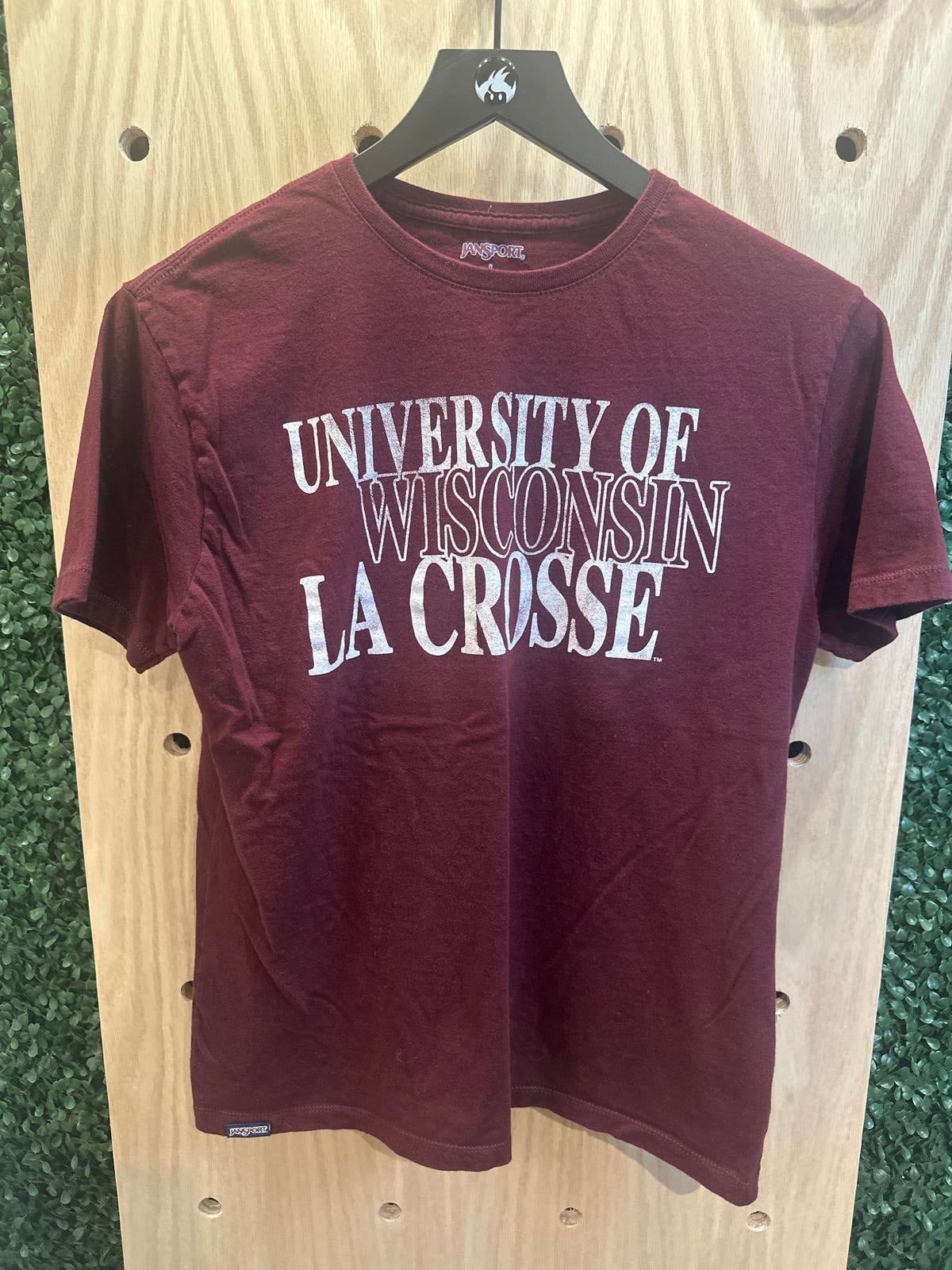 University of Wisconsin La Crosse Maroon Short Sleeve T-Shirt