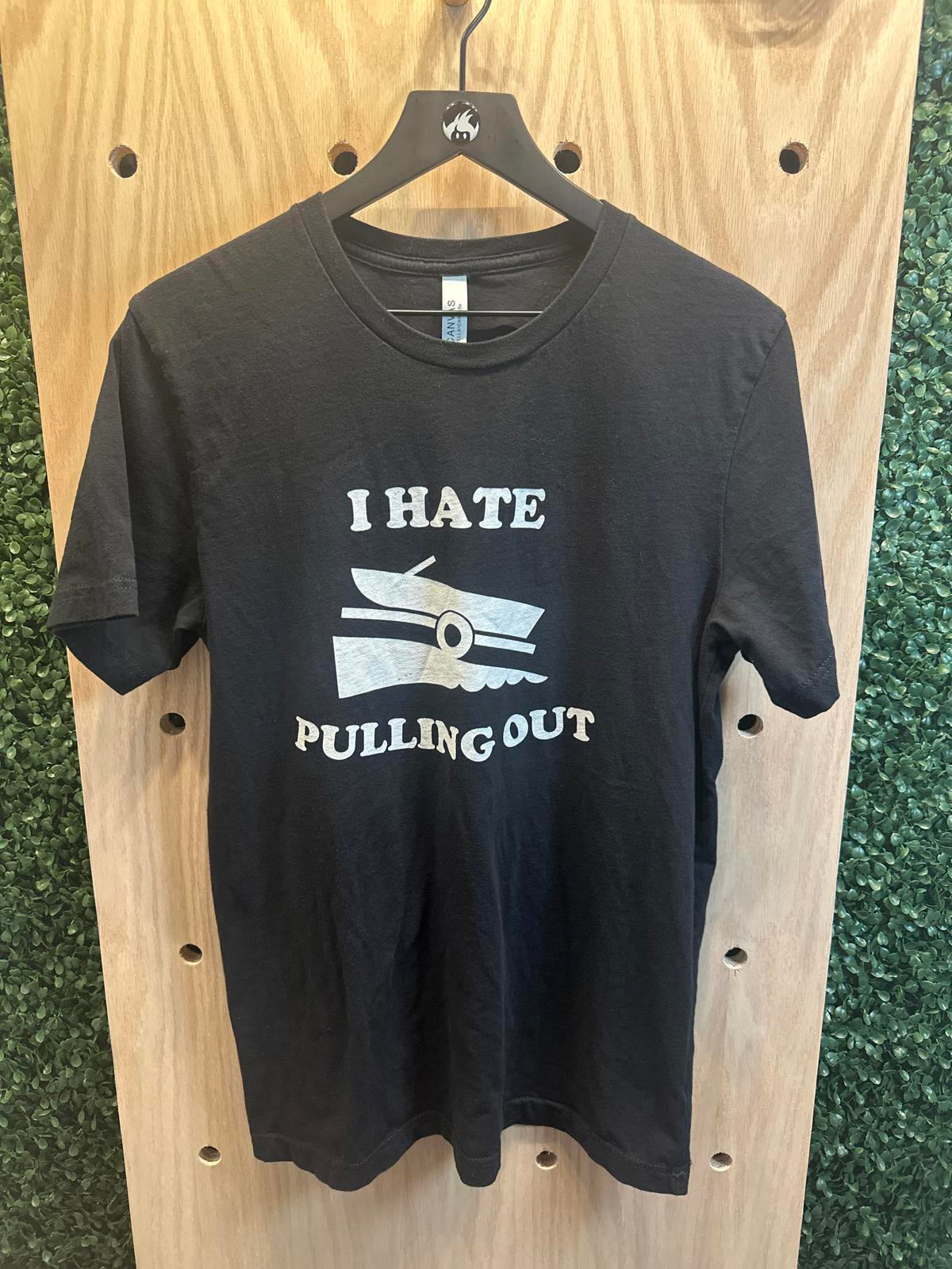 Bella+Canvas Black Graphic T-Shirt "I Hate Pulling Out" Boating