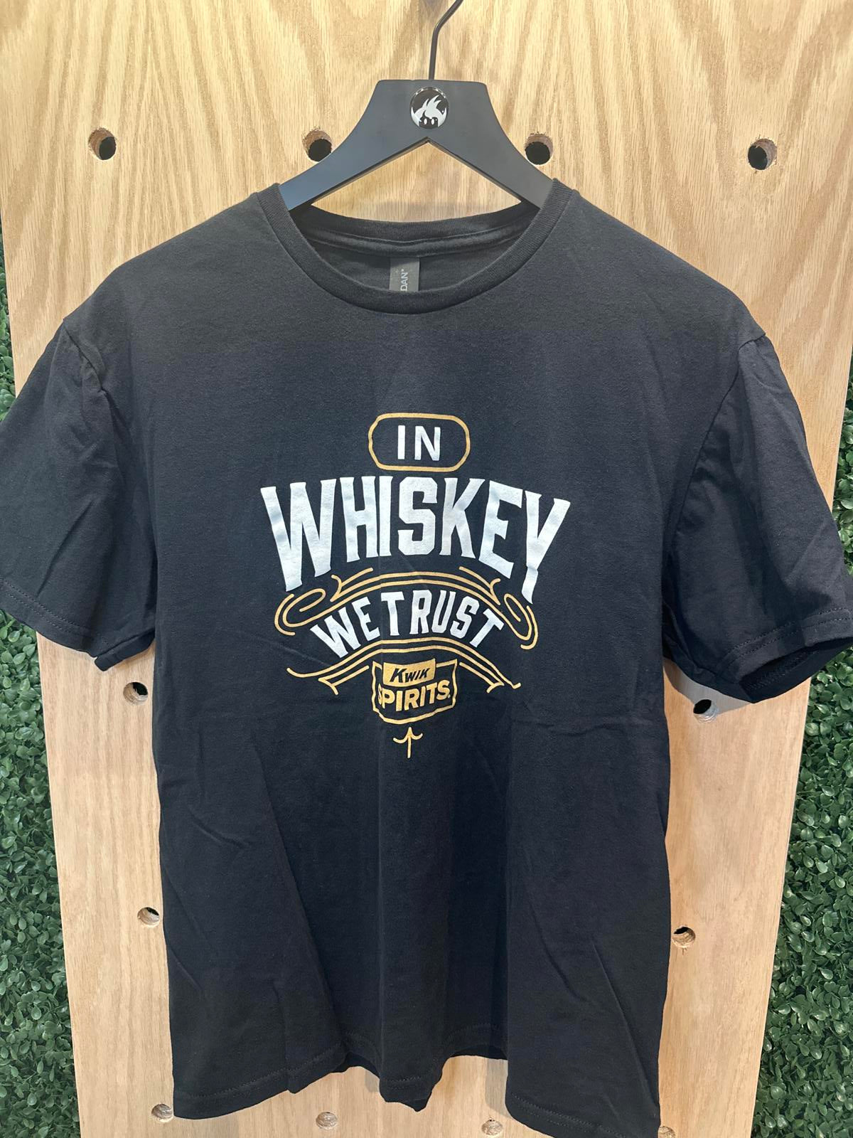 Black 'In Whiskey We Trust' Graphic T-Shirt
