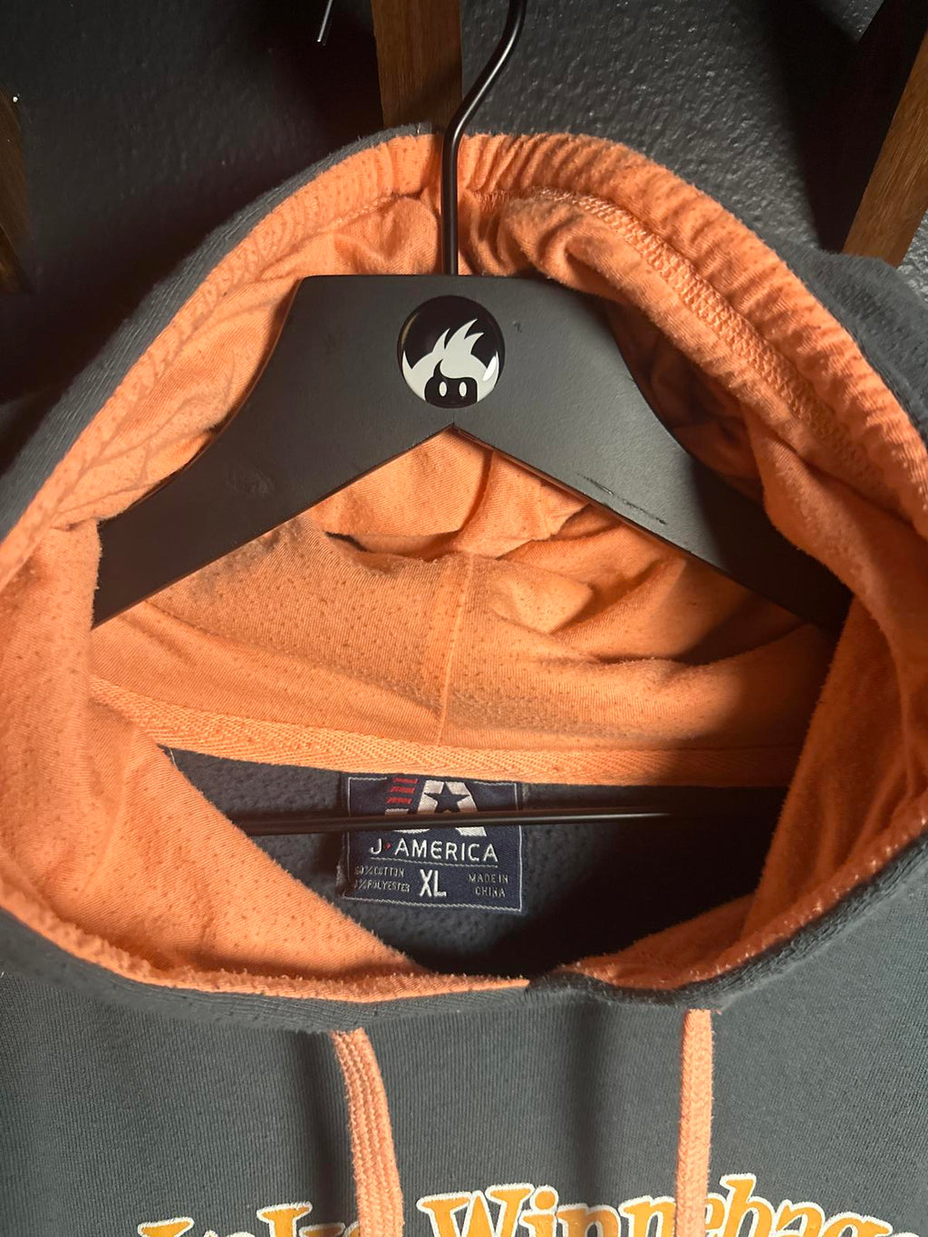 Lake Winnebago Spear'n Bear Sturgeon Spearing Hoodie Sweatshirt Mens XL
