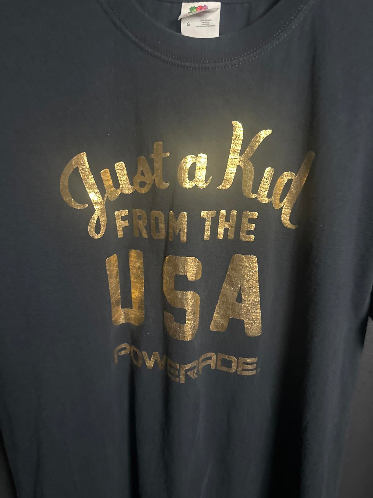 Fruit of the Loom Men's Olympics 'Just a Kid From the USA' Powerade T-Shirt