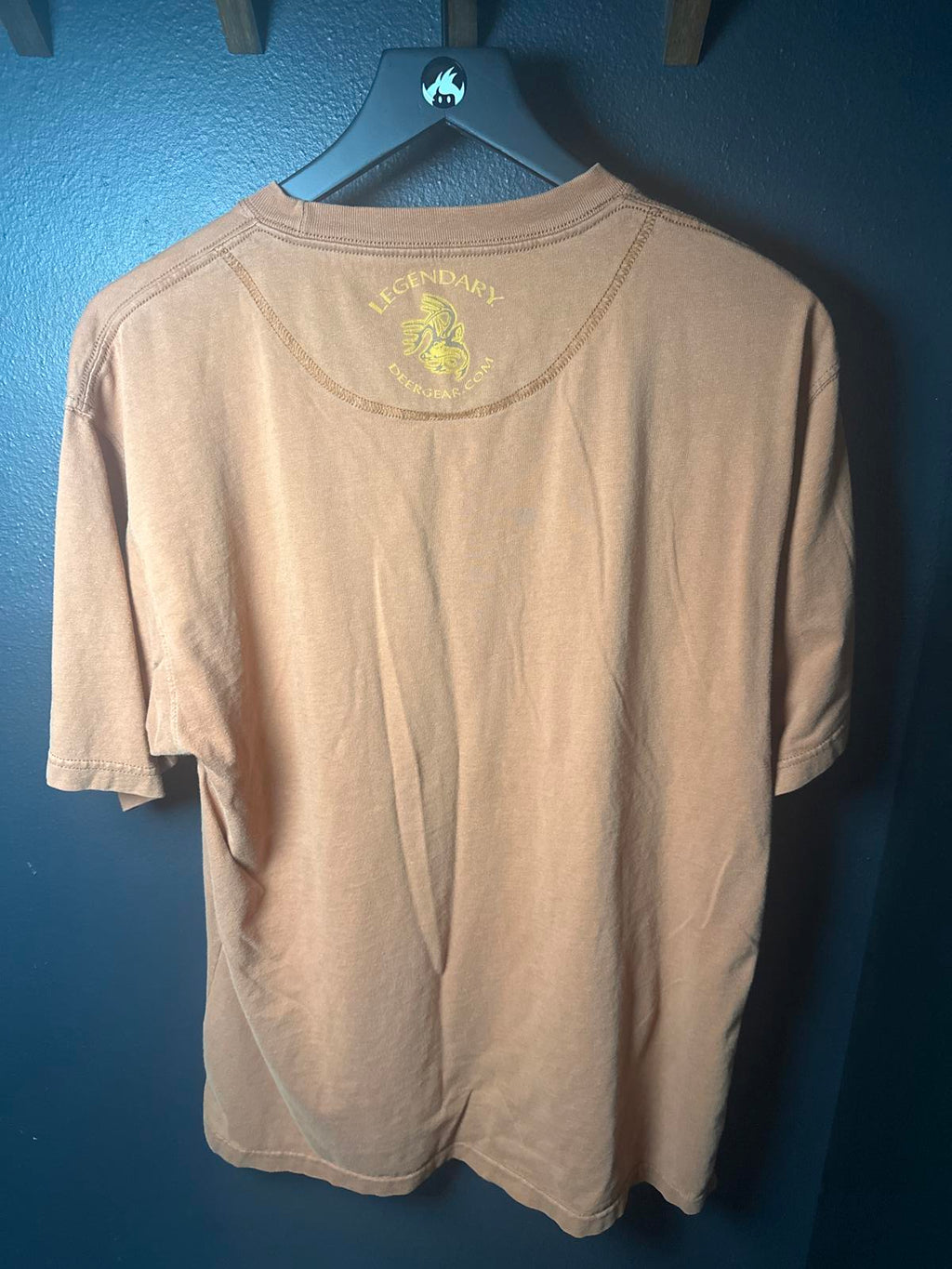 Legendary Men's Brown Graphic T-Shirt with Deer Print