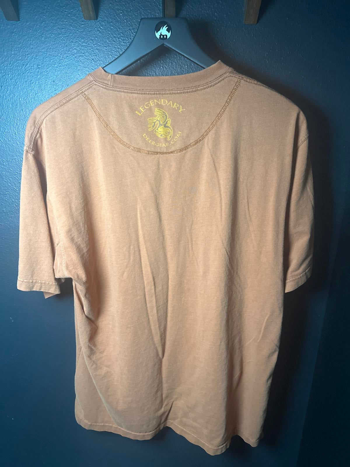 Legendary Men's Brown Graphic T-Shirt with Deer Print