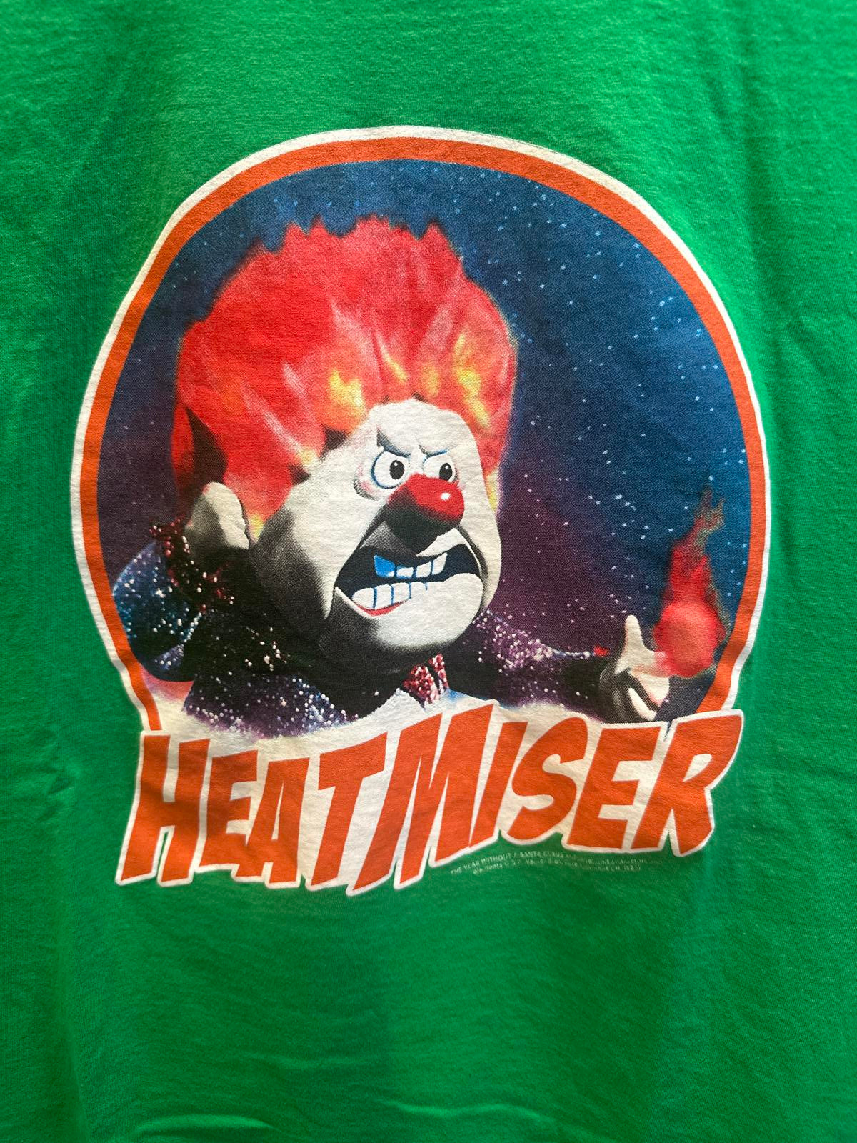 Green Retro Heat Miser Graphic T-Shirt