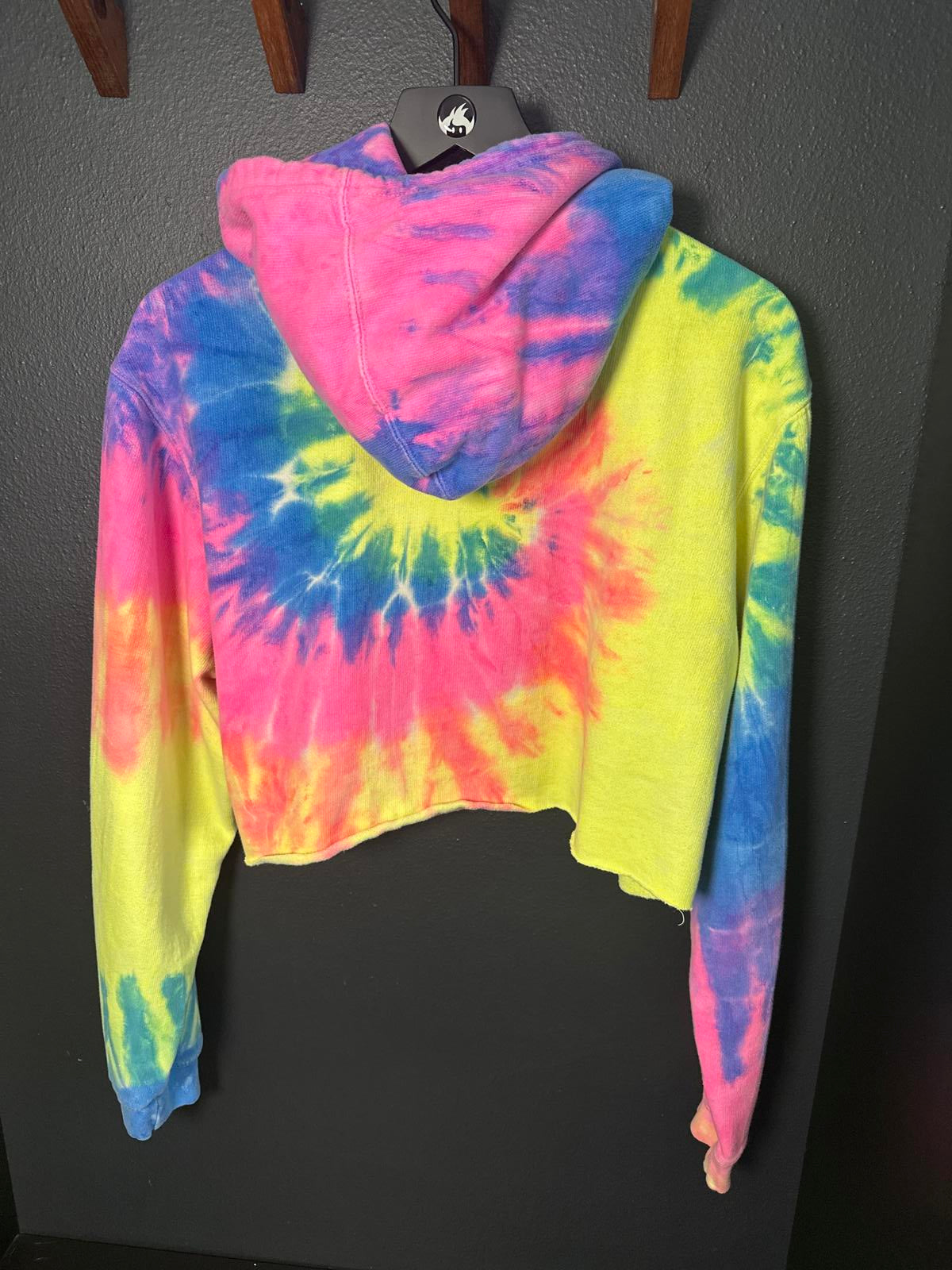 Born Brooklyn Tie-Dye Crop Top Hoodie Wisconsin Dells