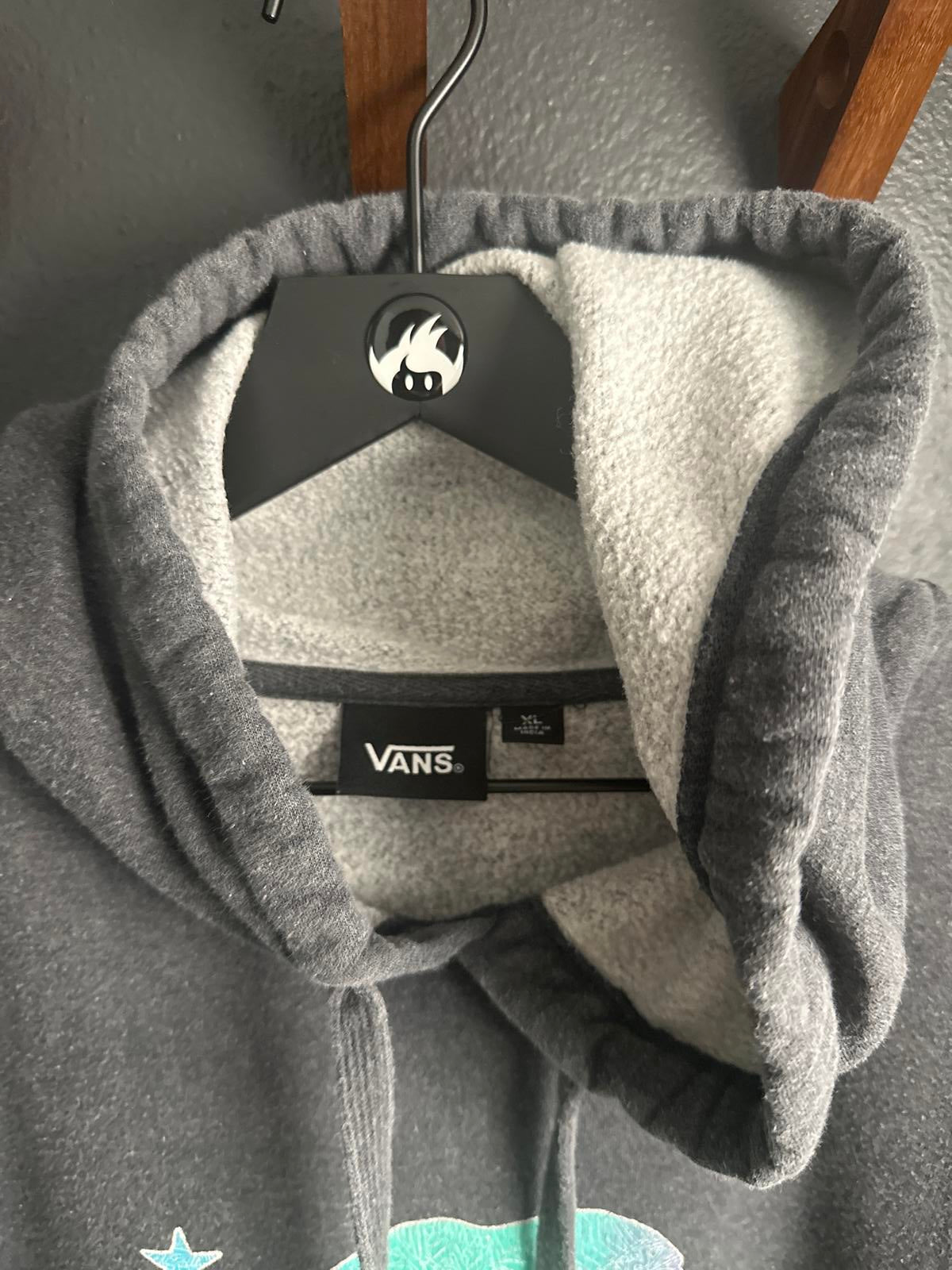 Vans Off The Wall Hoodie - Gray - Bear Design