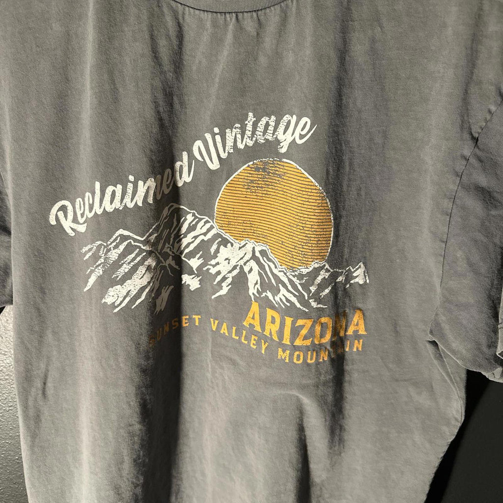 Reclaimed Vintage Arizona Sunset Valley Mountain Graphic T-Shirt