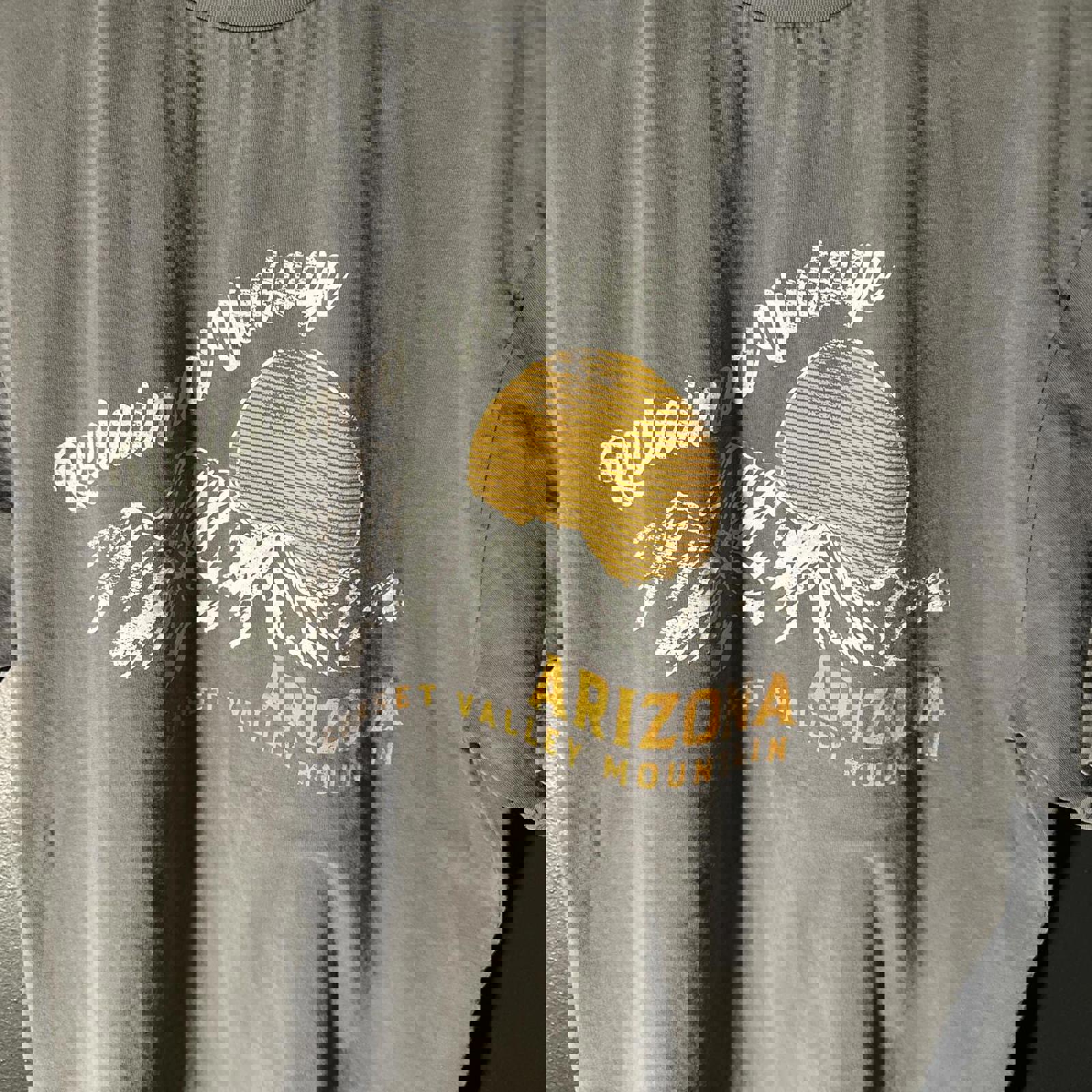Reclaimed Vintage Arizona Sunset Valley Mountain Graphic T-Shirt