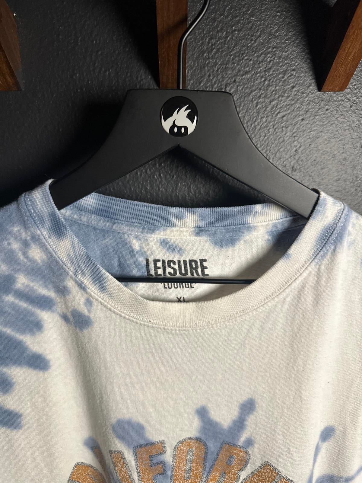 Leisure California Tie-Dye Tee - Blue & White
